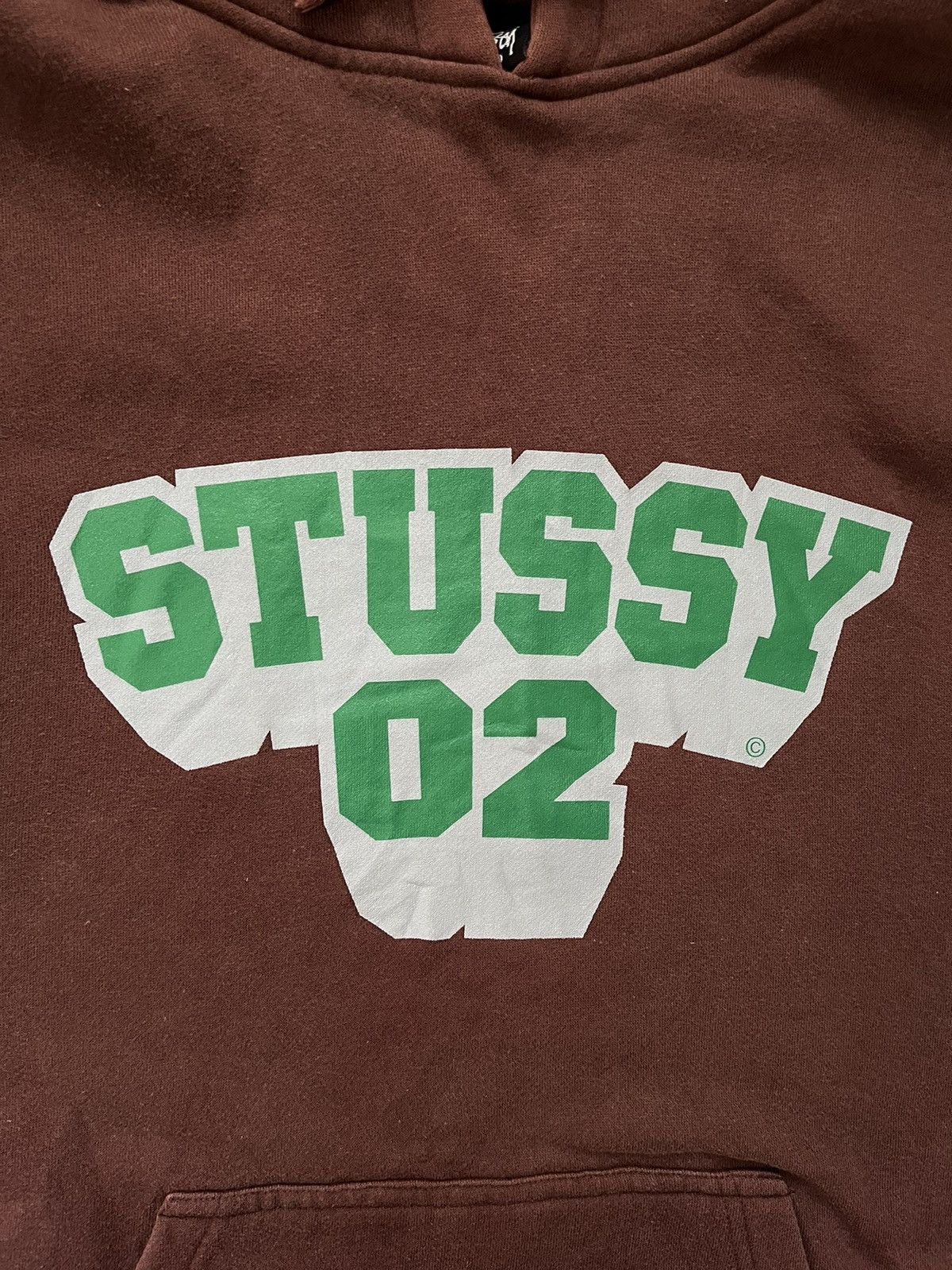 Stussy 00’s STUSSY 02 RARE VINTAGE Y2K BIG LOGO 2 SIDES HOODIE Size US L / EU 52-54 / 3 - 5 Thumbnail