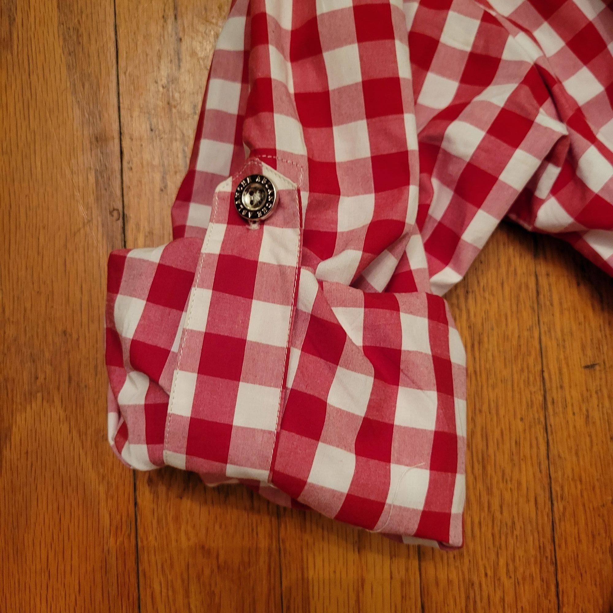 Other Y2K Ablanche Red White Gingham Check Long Sleeve Shirt 3XL C Size US XXL / EU 58 / 5 - 8 Thumbnail