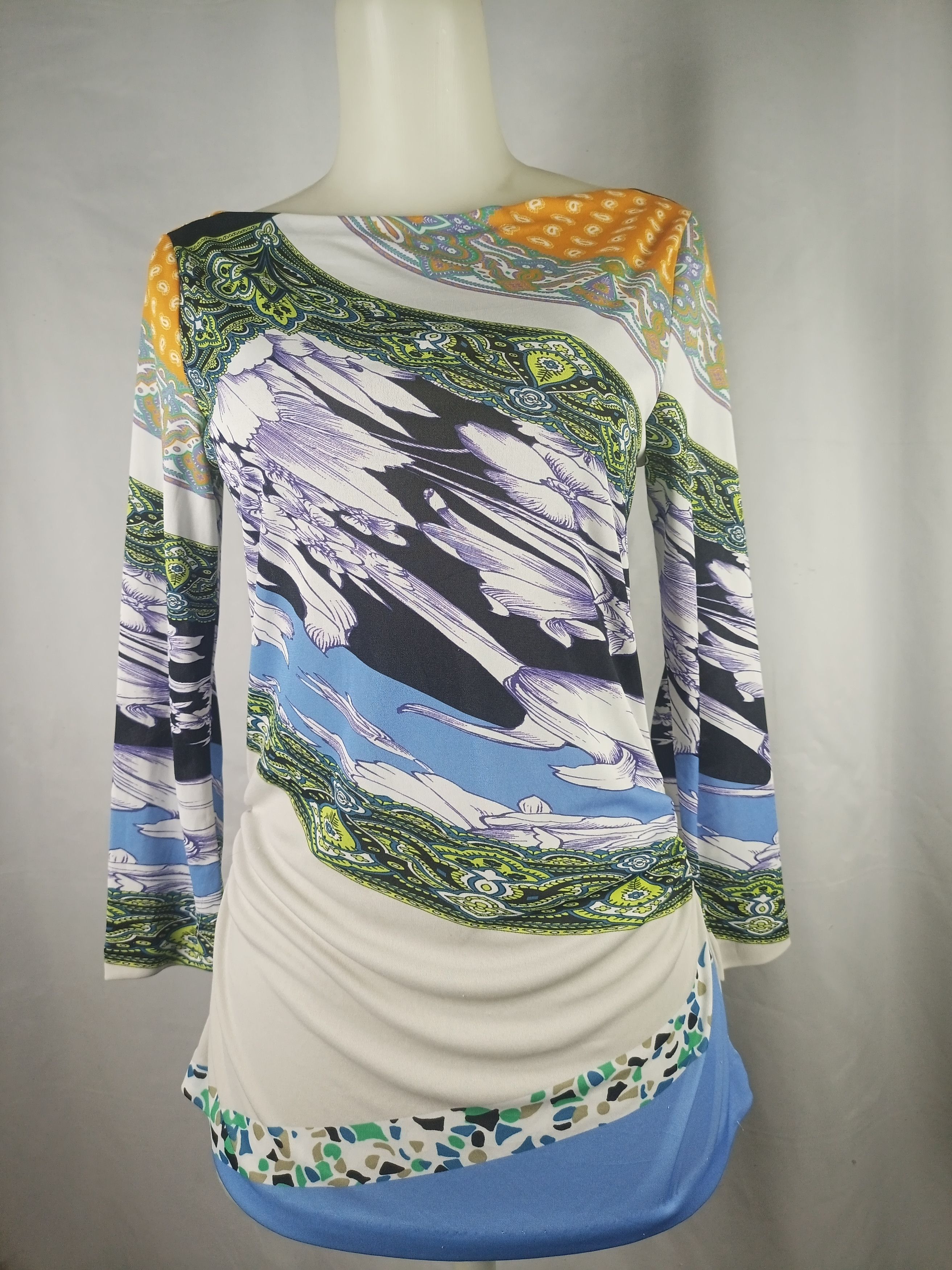 Etro ETRO Milano Blouse Tunic top 3/4 sleeves Size M / US 6-8 / IT 42-44 - 1 Thumbnail