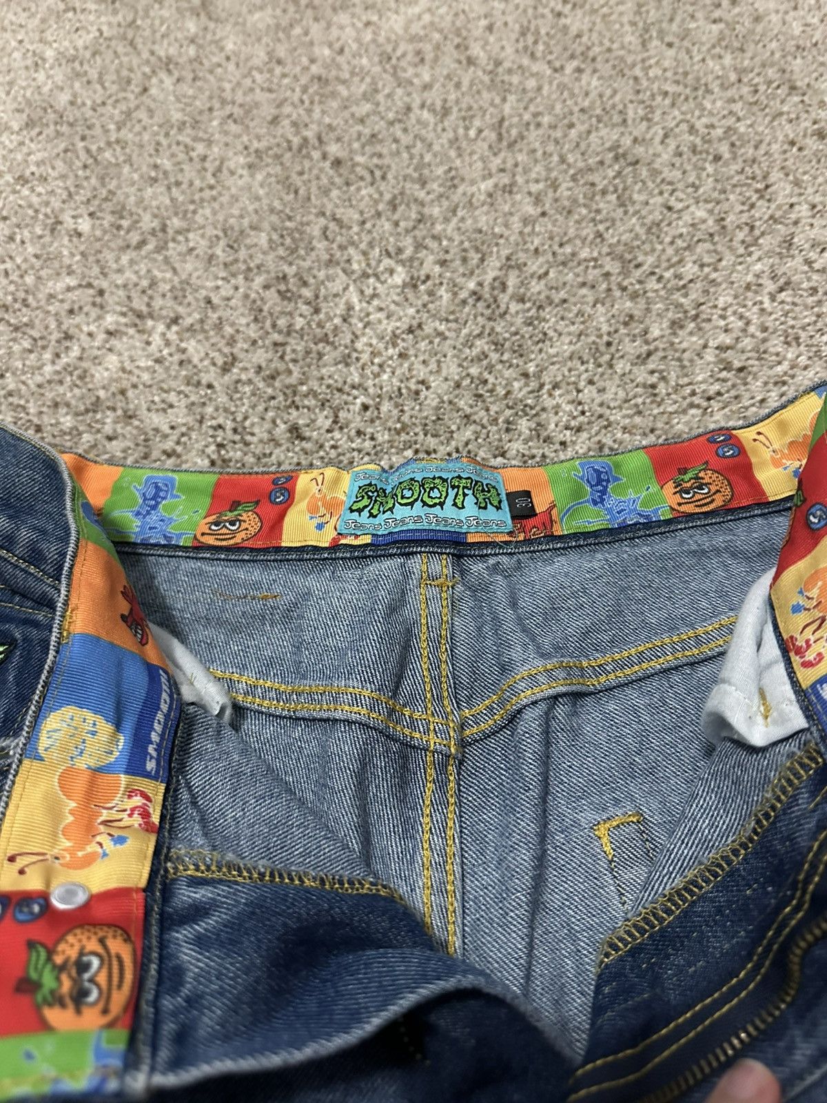 Other Smooth18 Orange Embroidered Denim Jeans Size US 28 / EU 44 - 4 Thumbnail