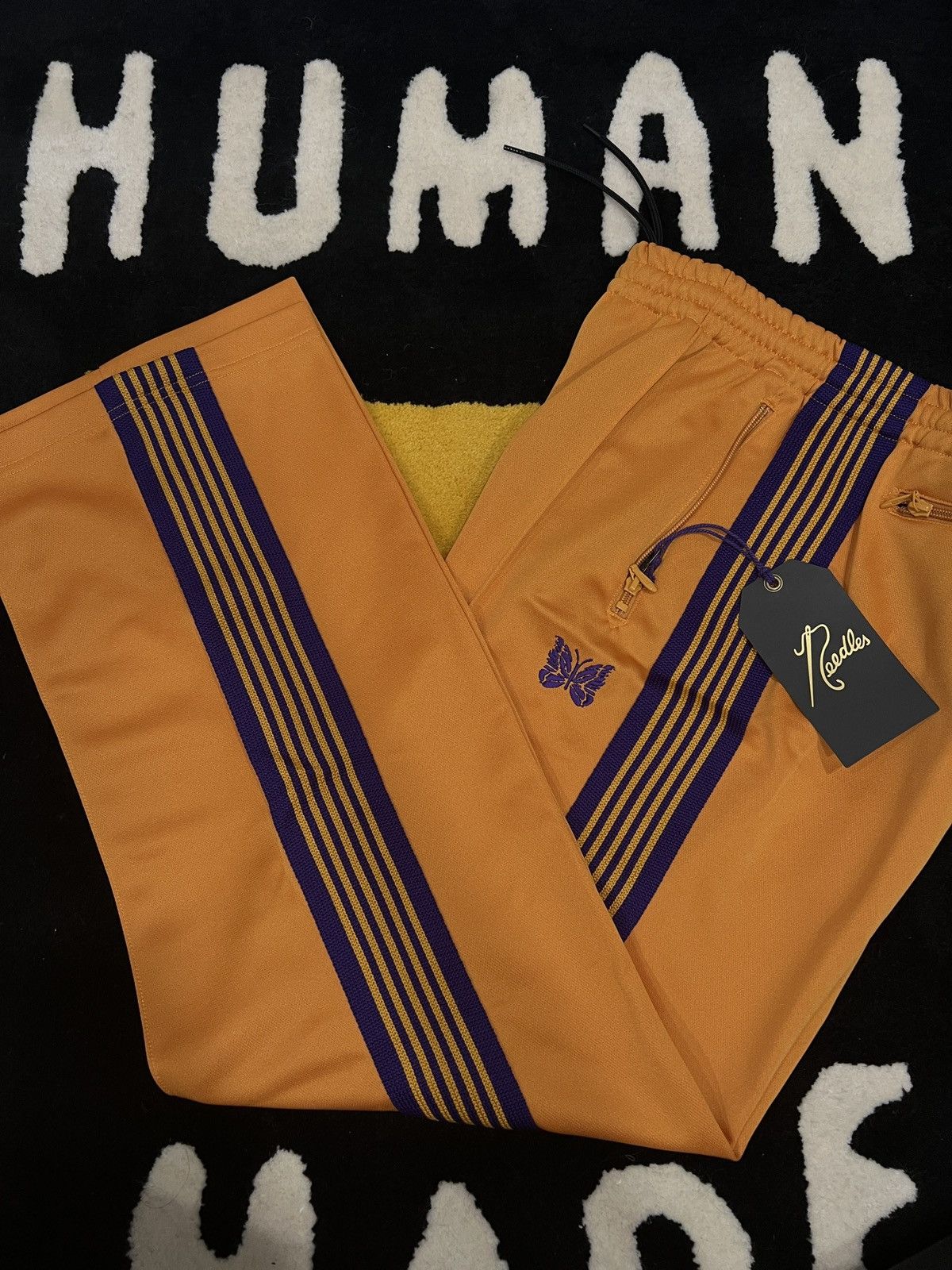 image of Needles Track Pants in Yellow, Men's (Size 32)