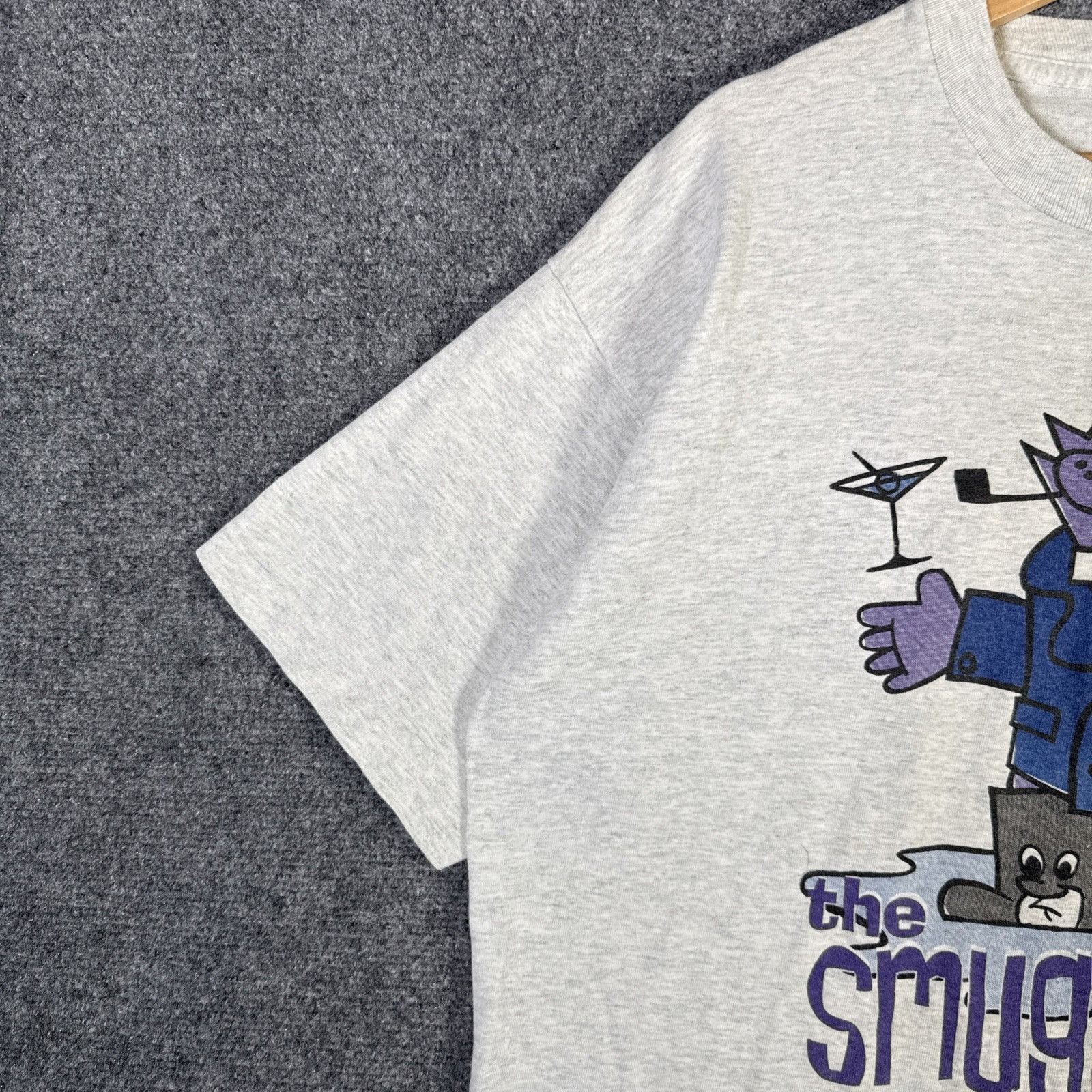 Band Tees Vintage The Smugglers Shirt Mens XL Gray 90s Lookout Records Size US XL / EU 56 / 4 - 4 Thumbnail