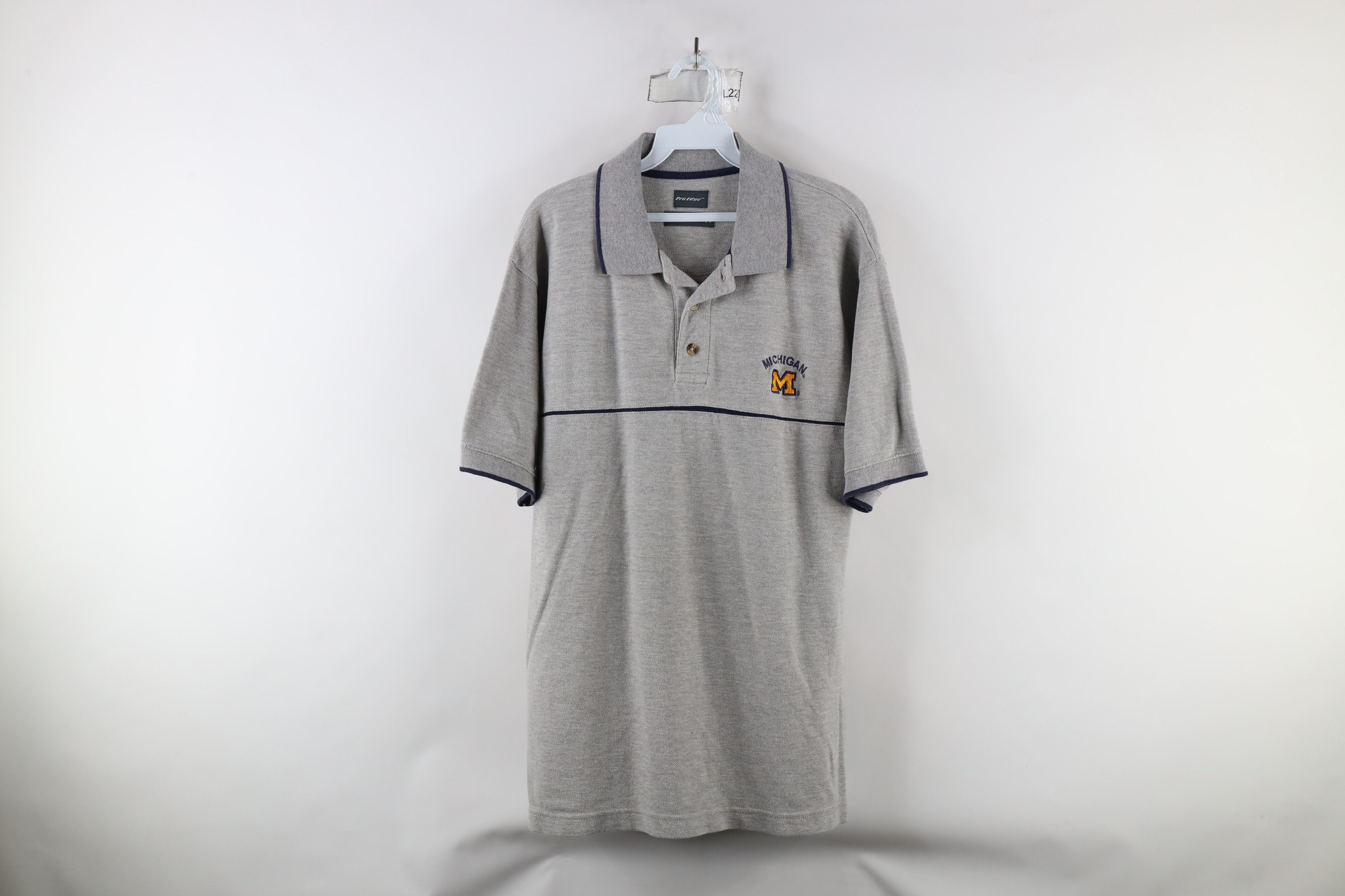Vintage Vintage 90s University of Michigan Collared Golf Polo Shirt Size US M / EU 48-50 / 2 - 1 Thumbnail