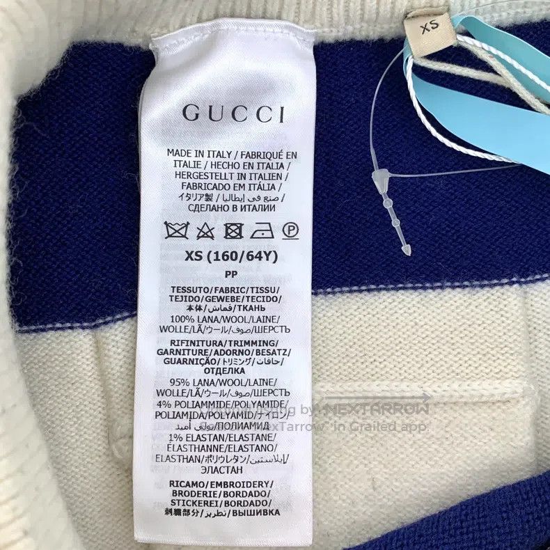 Gucci Gucci SizeXS Colour block striped logo letter embroidery wo Size 42" / US 20 - 6 Thumbnail