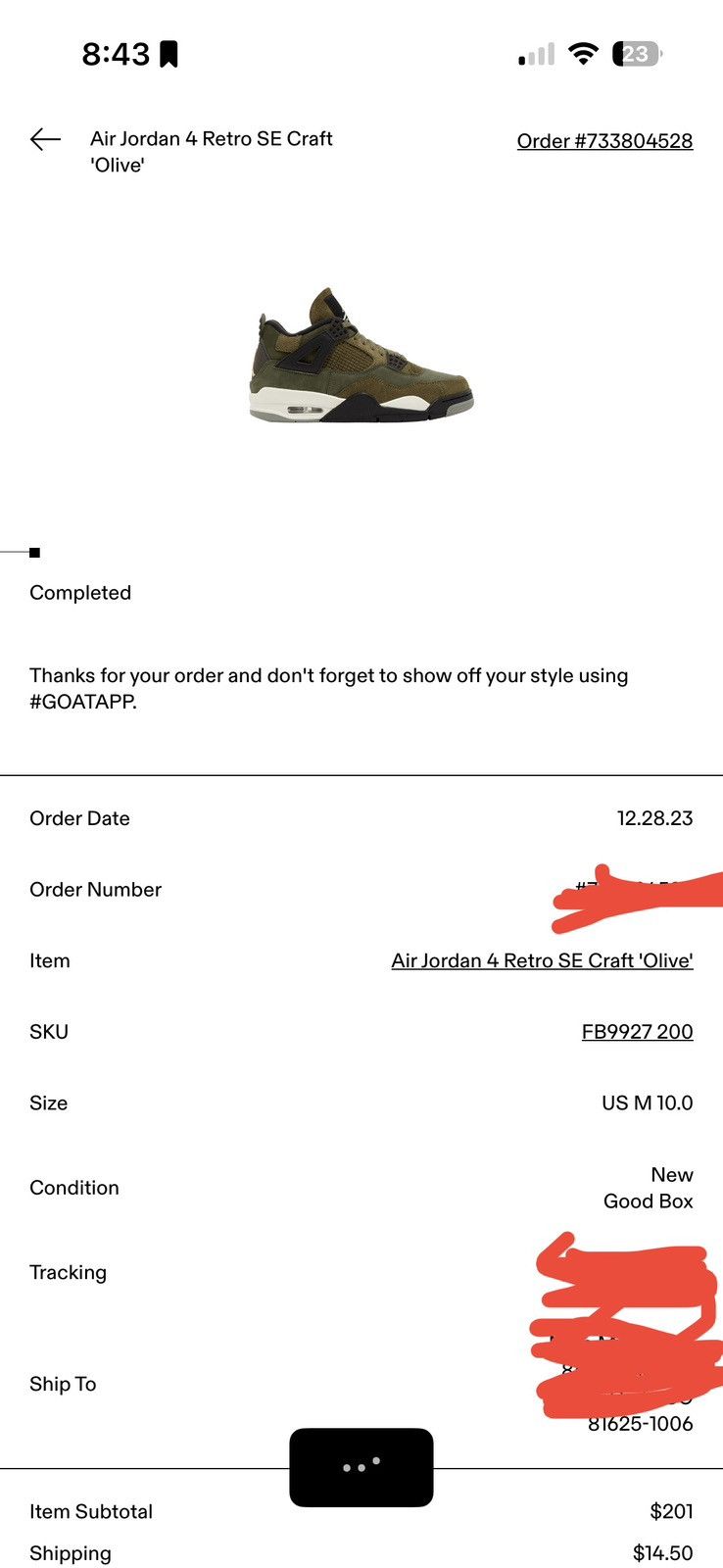 Jordan Brand Jordan 4 olive Size US 10 / EU 43 - 9 Thumbnail