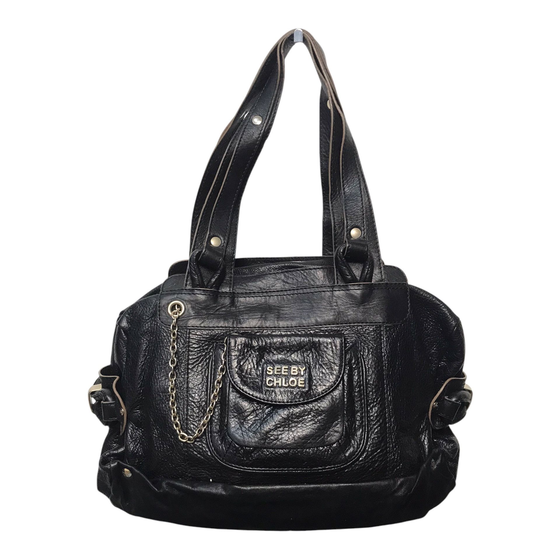 Chloe × See by Chloe See By Chloe Black Leather Tote Bag Size ONE SIZE - 6 Thumbnail