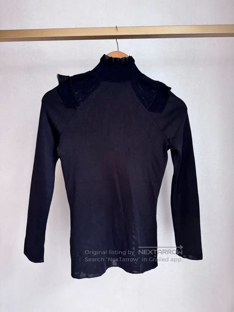 Hermes Hermes Lace Collar Black Ruffled Camisole Top Size XS / US 0-2 / IT 36-38 - 5 Thumbnail