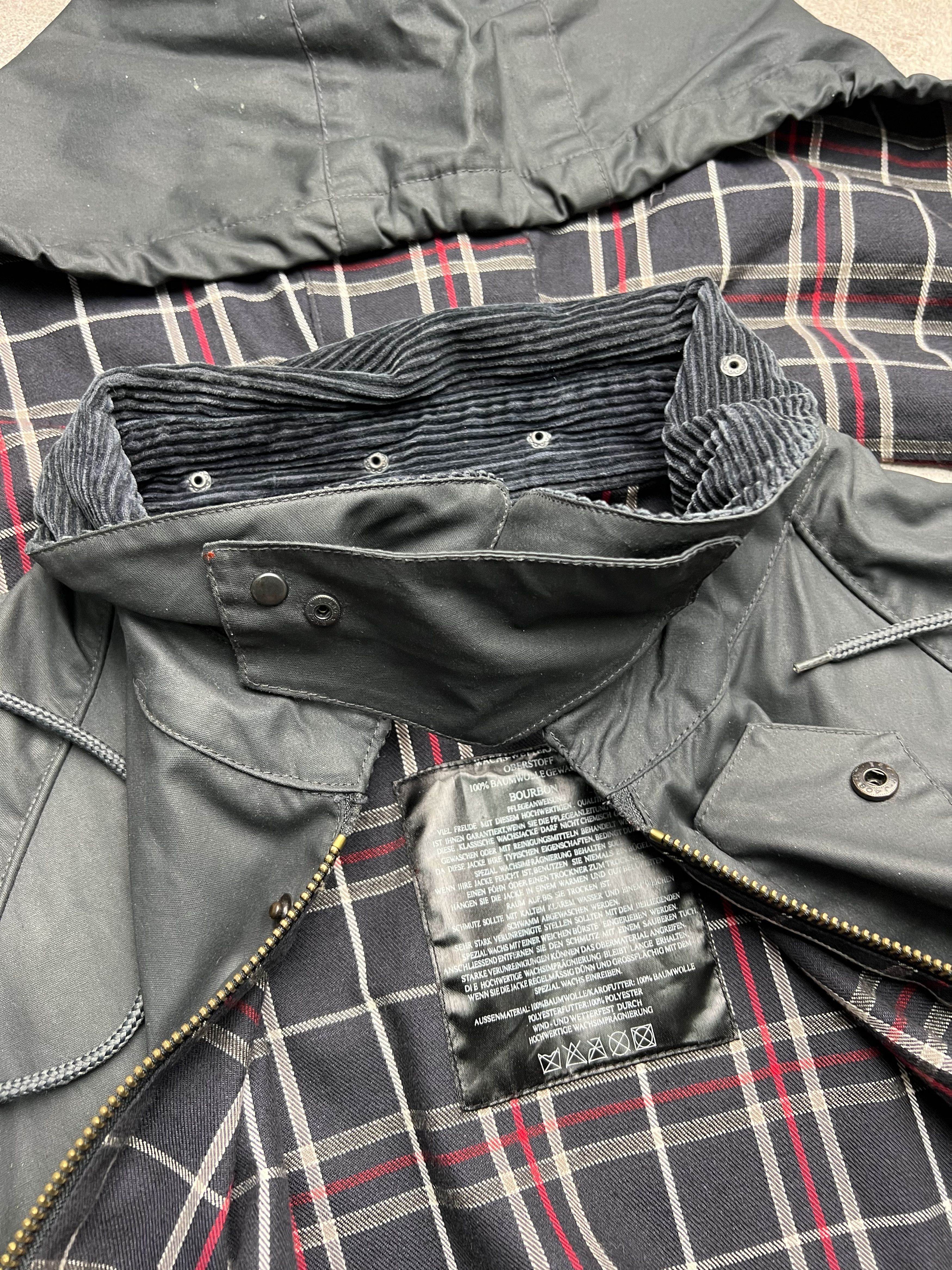 Vintage Bourbon british beafort bedale style waxed streetwear jacket Size US M / EU 48-50 / 2 - 9 Thumbnail