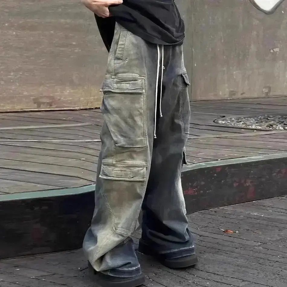 Japanese Brand Jeans with ribbons and pockets style Harajuku y2k Size US 32 / EU 48 - 1 Thumbnail