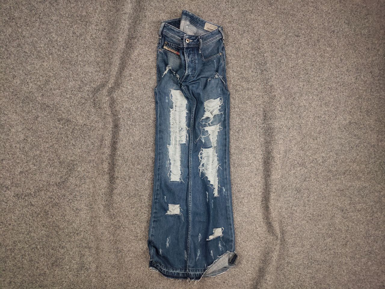 If Six Was Nine Vintage Diesel If Six Was Nine style Distressed Flared Jeans Size US 30 / EU 46 - 1 Thumbnail