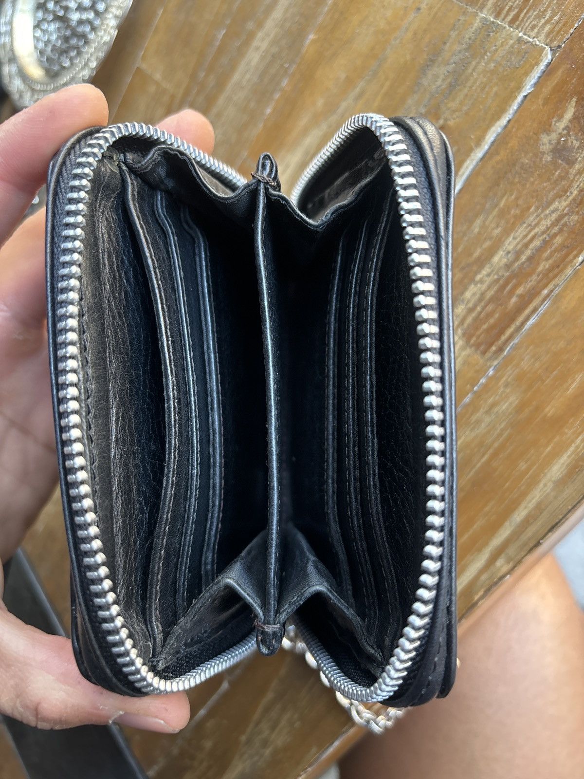 Chrome Hearts CHROME HEARTS STUDDED 3 SIDE ZIP WALLET Size ONE SIZE - 4 Thumbnail