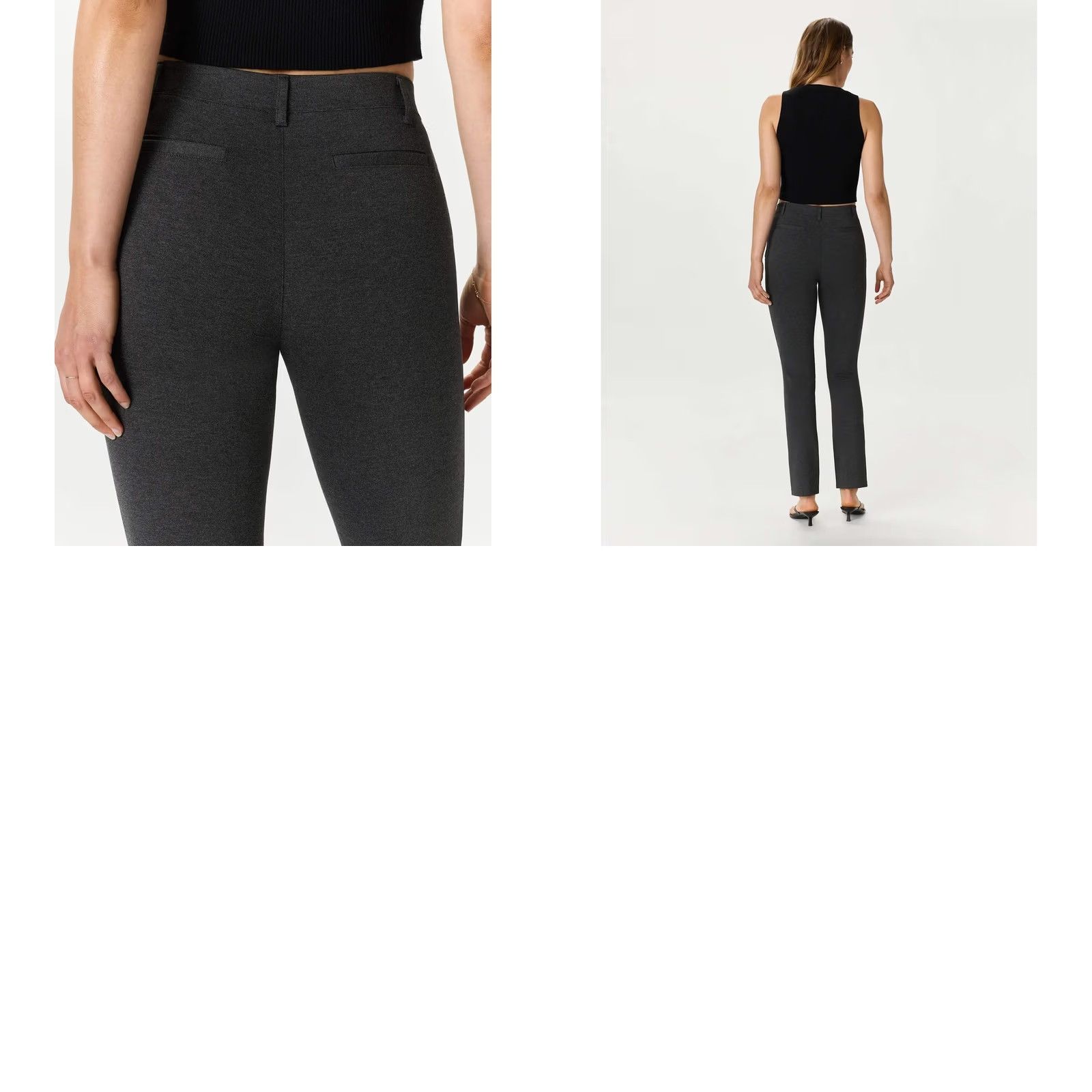 Quince Quince Pants Charcoal Grey Womens Size L Straight Leg Ultra-Stretch Ponte Size 36" / US 14 / IT 50 - 9 Thumbnail