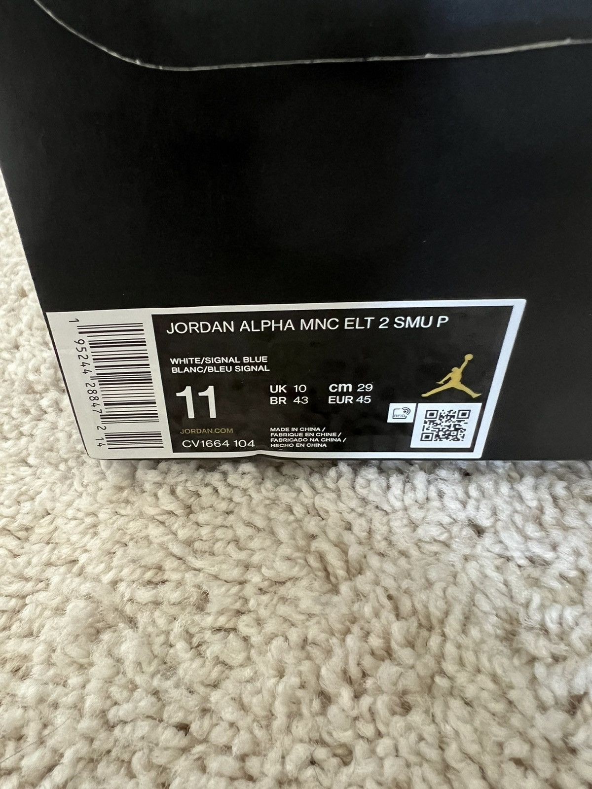 Jordan Brand Nike Jordan Alpha Menace Elite 2 UCLA Player Exclusive Cleat Size US 11 / EU 44 - 12 Thumbnail