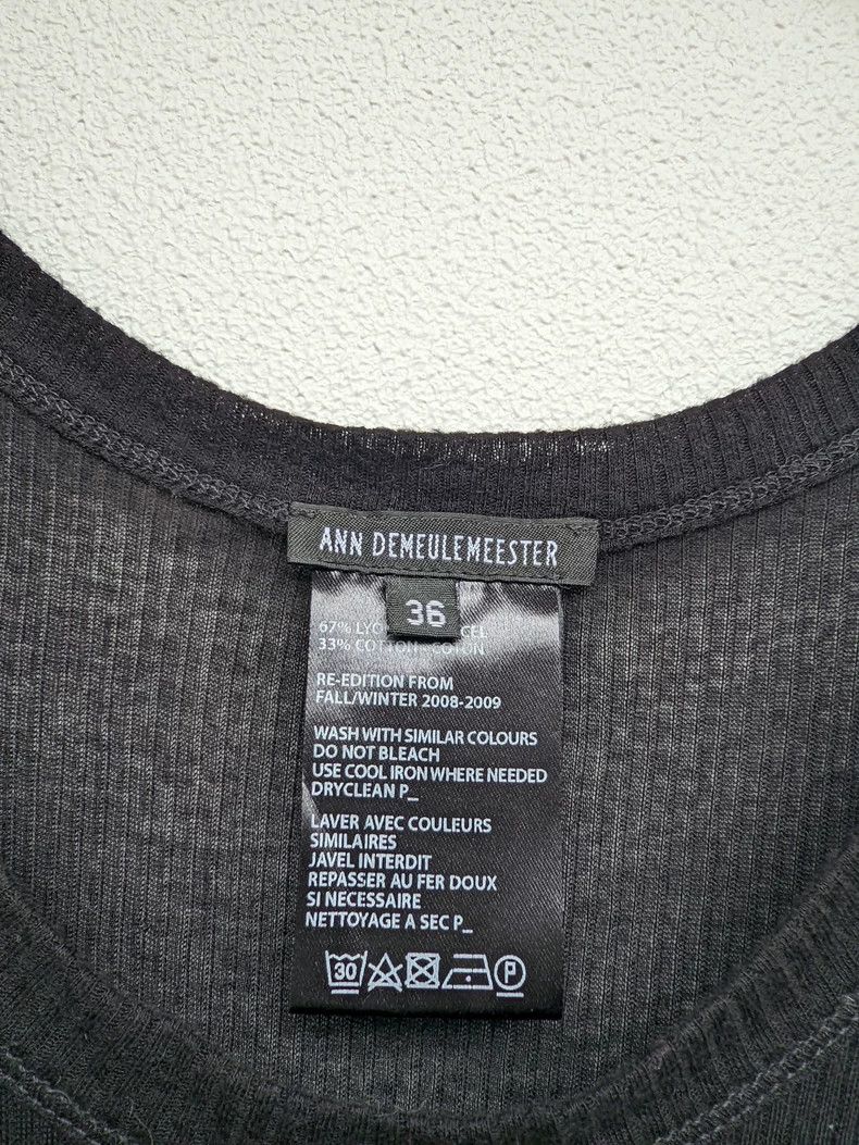 Ann Demeulemeester Ann Demeulemeester Women's T-shirt with vest inside Size S / US 4 / IT 40 - 4 Thumbnail