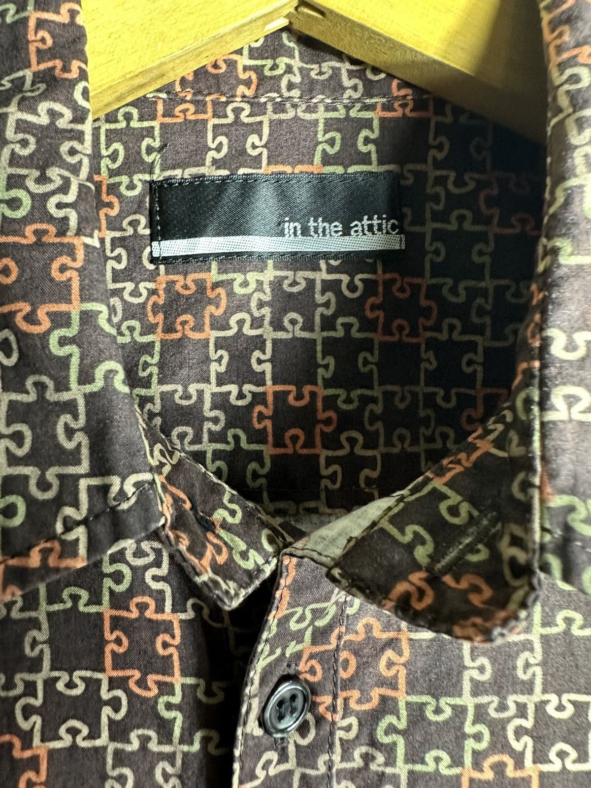 In The Attic IN THE ATTIC ARCHIVE PUZZLE WESTERN GOTHIC BUTTON SHIRT Size US L / EU 52-54 / 3 - 6 Thumbnail