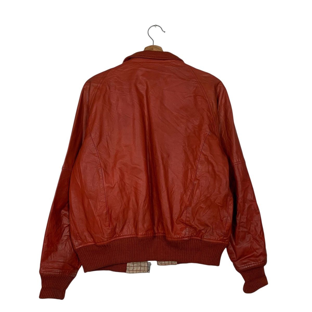 Japanese Brand Vintage Japanese Brand Red Leather Jacket Size US S / EU 44-46 / 1 - 7 Thumbnail