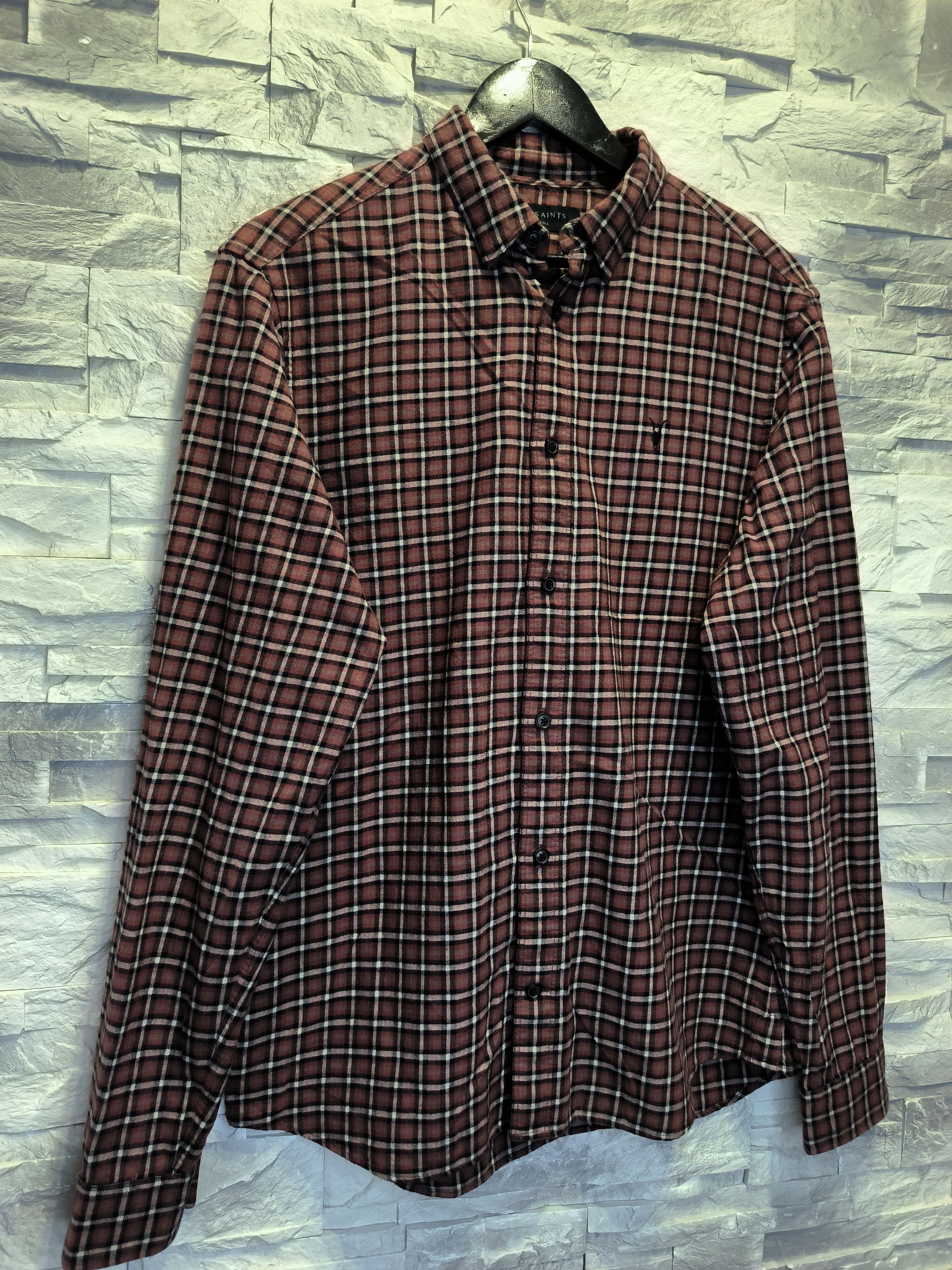 Allsaints Allsaints Shirt Button-Up Long Sleeve Checked Size US S / EU 44-46 / 1 - 3 Thumbnail