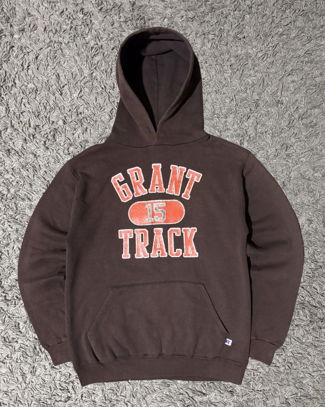 Russell Athletic 1980’s Russell Athletic “Grant Track” Brown Hoodie Size US M / EU 48-50 / 2 - 1 Thumbnail
