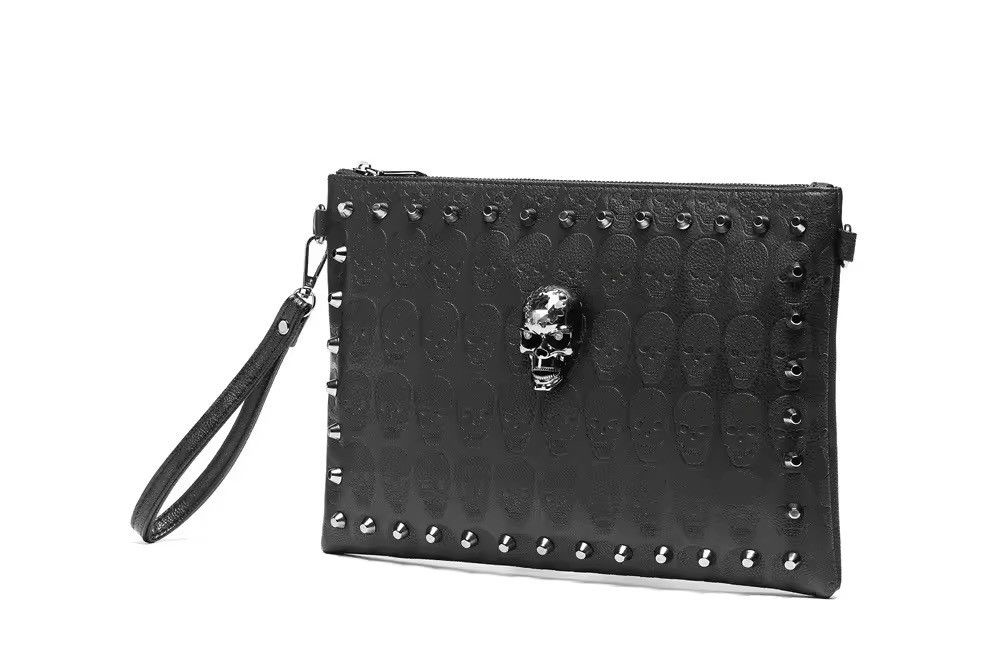 Other Gothic Punk Skeleton Crossbody Shoulder Outdoor Bag Size ONE SIZE - 7 Thumbnail