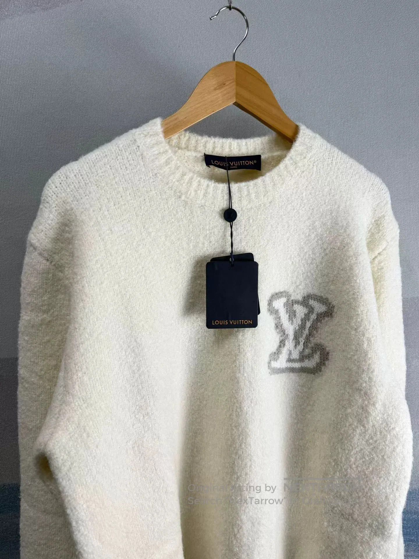 Louis Vuitton louis vuitton white wool teddy sweater. Size US XXL / EU 58 / 5 - 2 Thumbnail