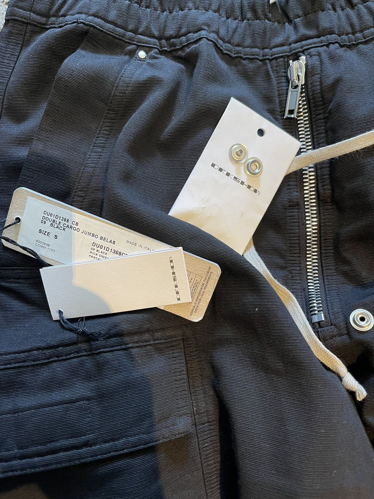 Rick Owens Rick Owens Wide Flared Raver Punk Bela Double Cargos Opium Size US 34 / EU 50 - 8 Thumbnail