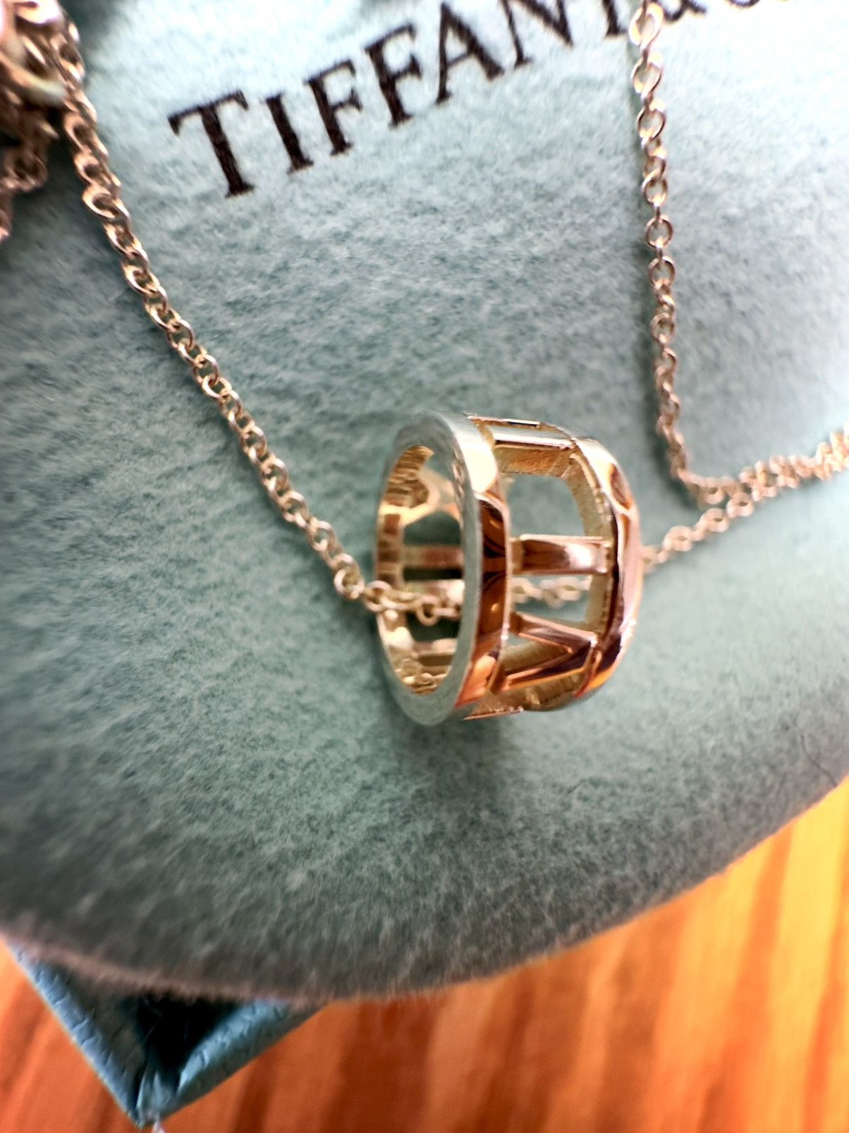 Tiffany & Co. Atlas Roman Numeral Ring Pendant