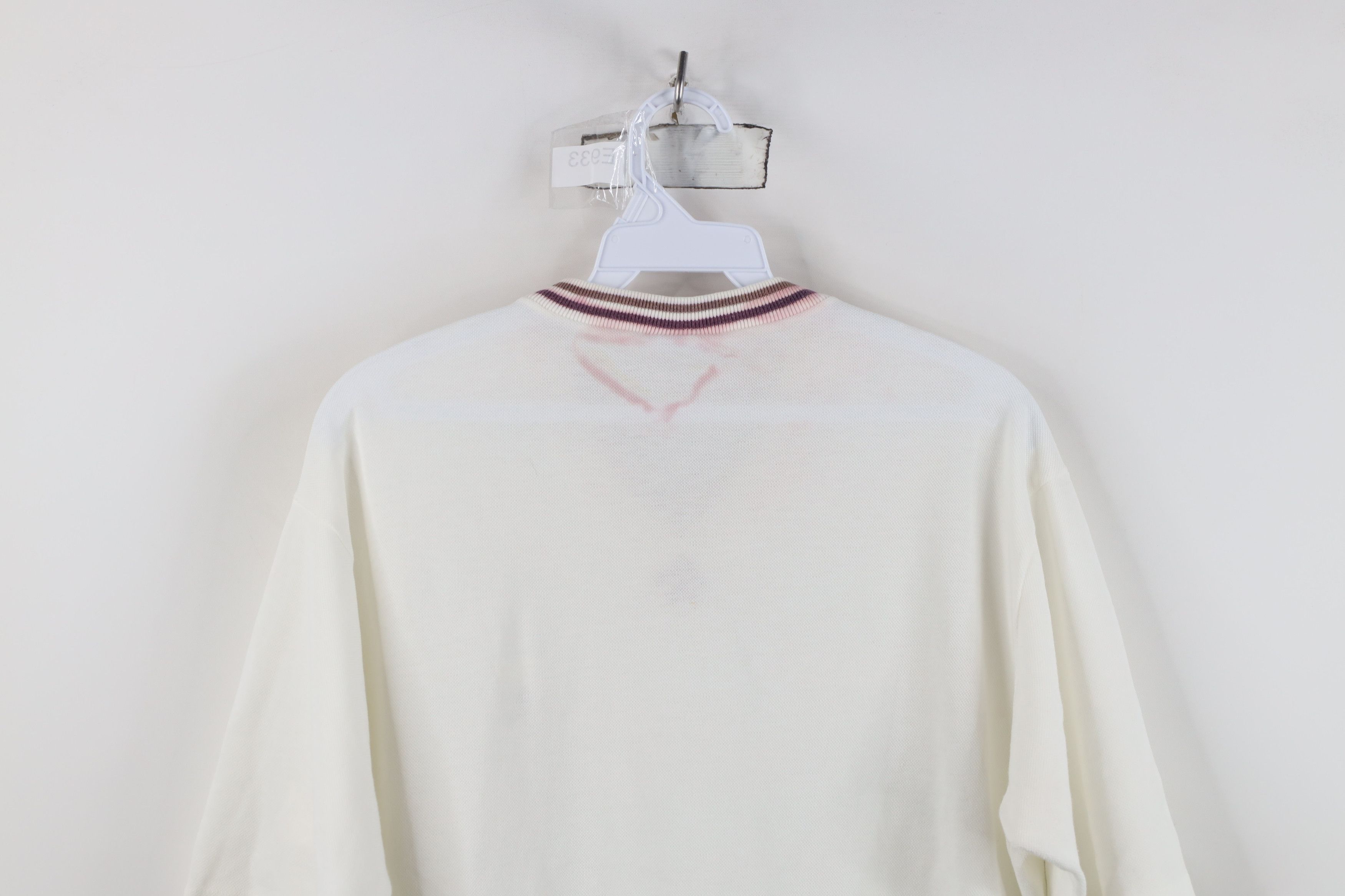 Vintage Vintage 70s Streetwear Tennis Knit V-Neck T-Shirt USA Size US L / EU 52-54 / 3 - 13 Thumbnail