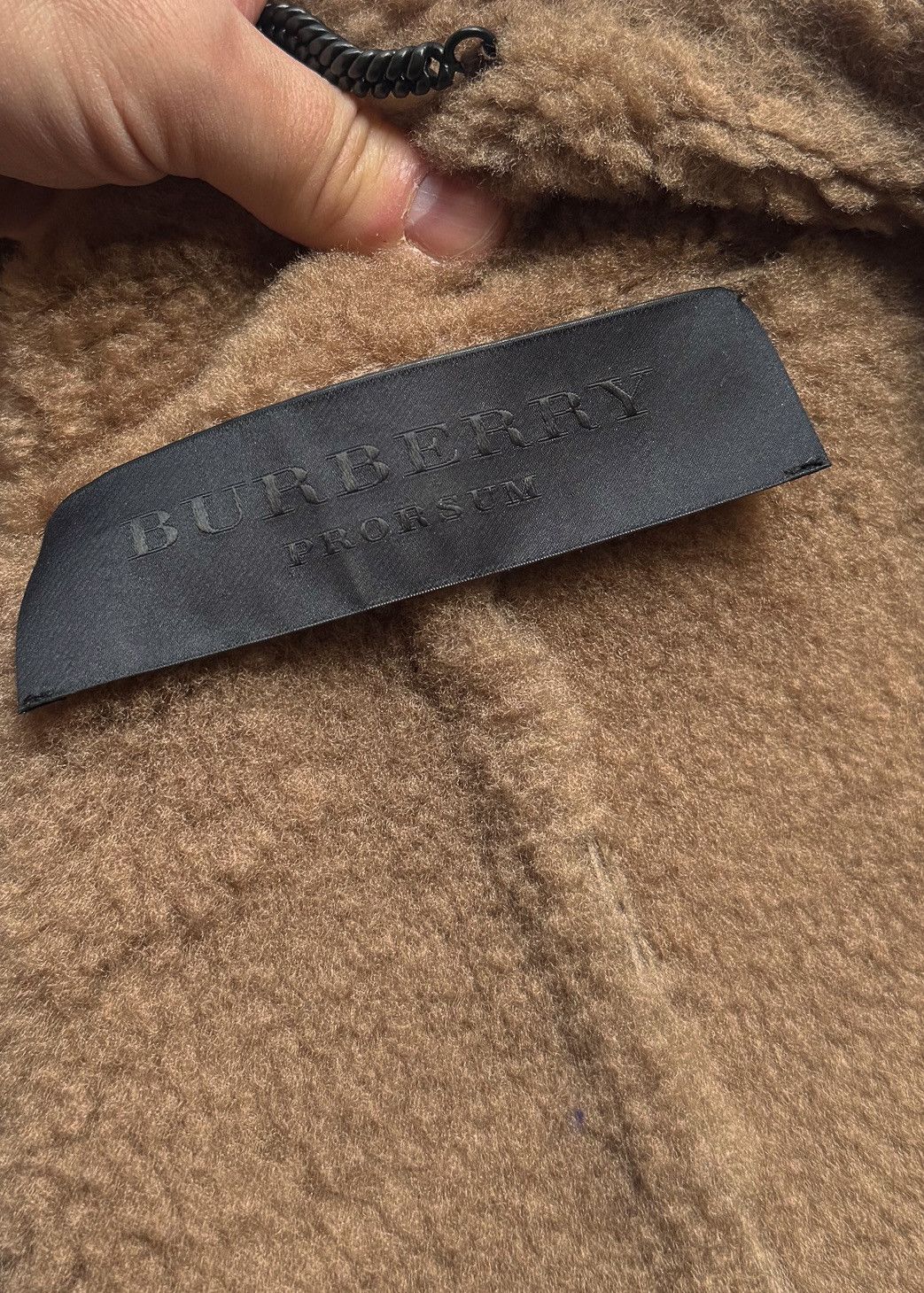 Burberry Prorsum Burberry Prorsum FW12 Runway Beige Peplum Shearling Jacket Size S / US 4 / IT 40 - 8 Thumbnail