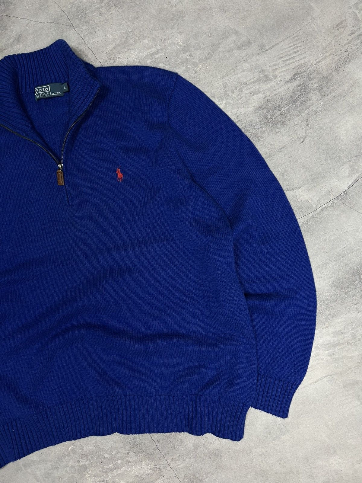 Polo Ralph Lauren × Vintage Vintage Polo Ralph Lauren 1/3 zip sweatshirt Rare Size US L / EU 52-54 / 3 - 3 Thumbnail