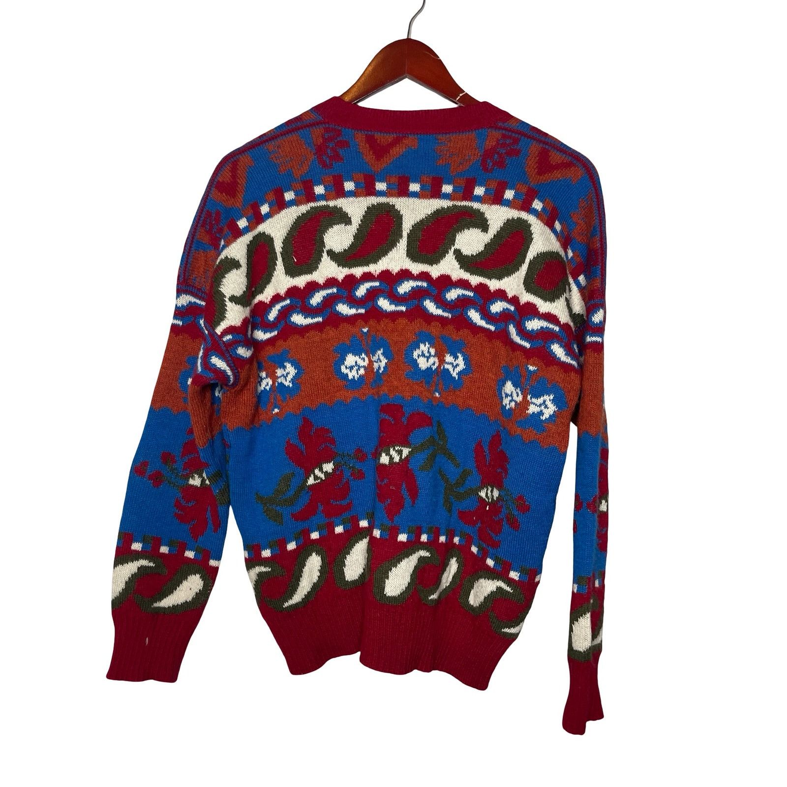 Carolina K CAROLINA K sabina cardigan sweater in paisley blue sz M Size M / US 6-8 / IT 42-44 - 6 Thumbnail