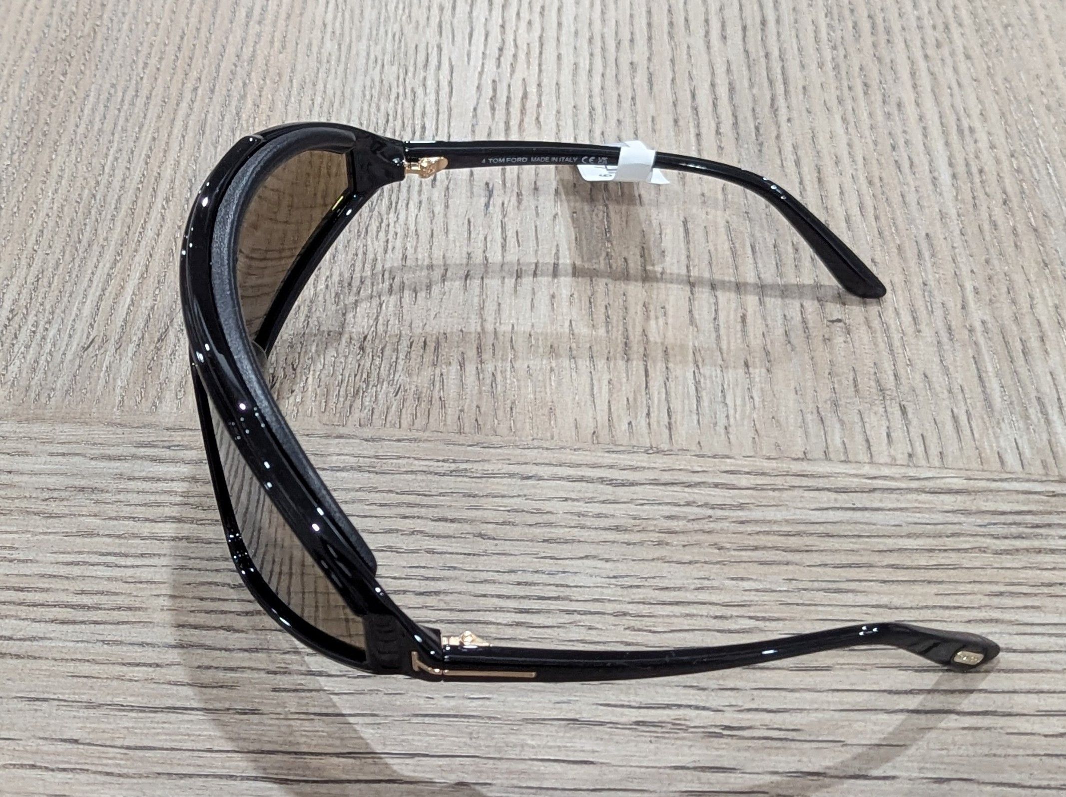 Tom Ford TOM FORD 120mm Shield Sunglasses Black Size ONE SIZE - 3 Thumbnail