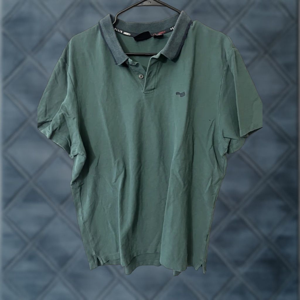 Perry Ellis Perry Ellis Men's Polo Shirt, Green, XL, Short Sleeve, Casual, Golf, Classic Size US XL / EU 56 / 4 - 1 Thumbnail
