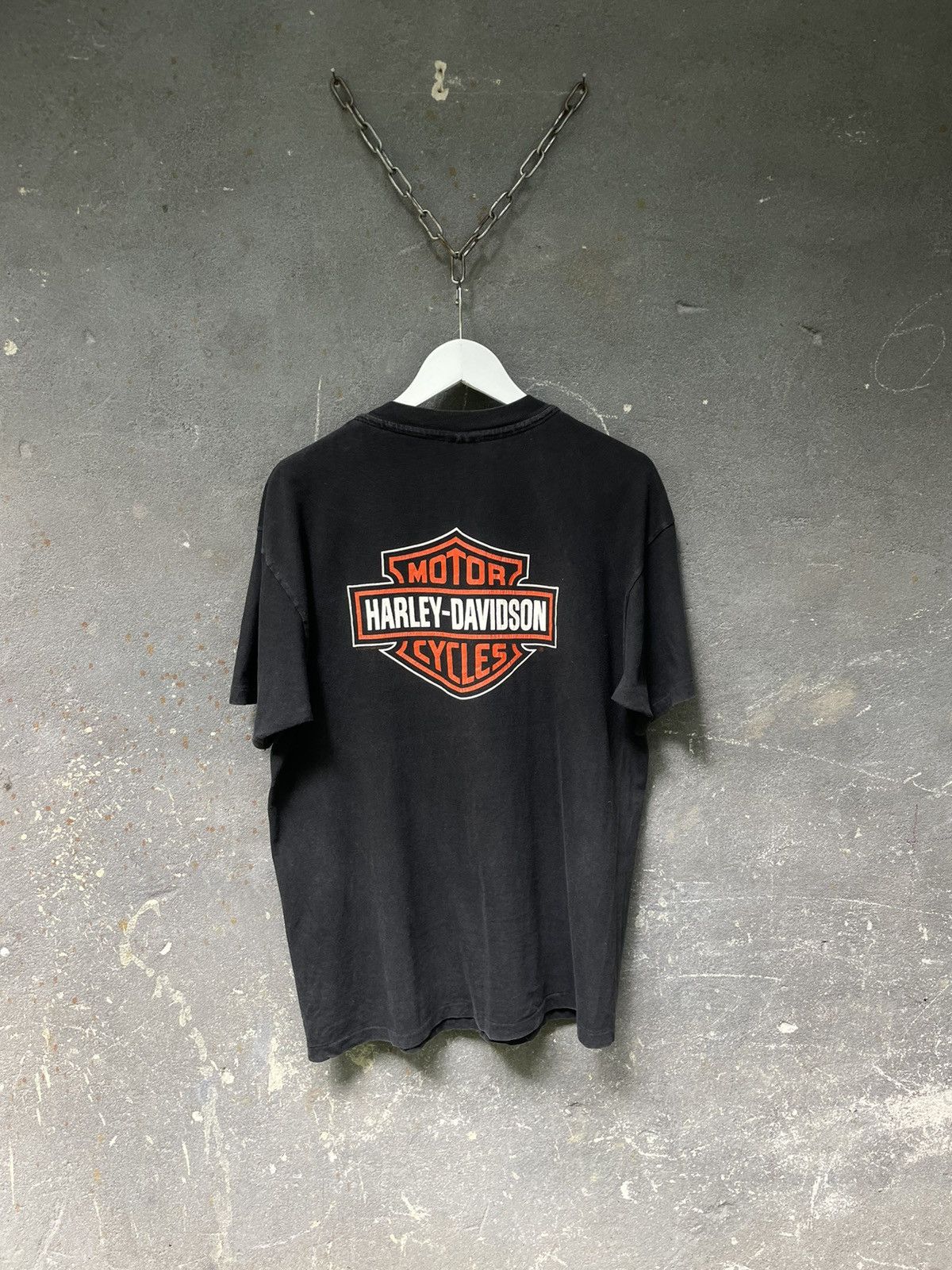 Harley Davidson × Vintage 1994 Harley Davidson Eagle T-Shirt Vintage Faded Size US L / EU 52-54 / 3 - 2 Thumbnail