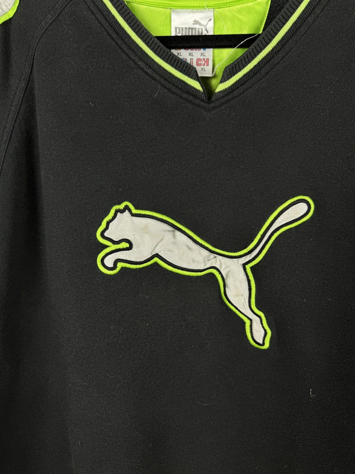 Puma Puma vintage 90s big logo stripes sweatshirt Size US XL / EU 56 / 4 - 7 Thumbnail