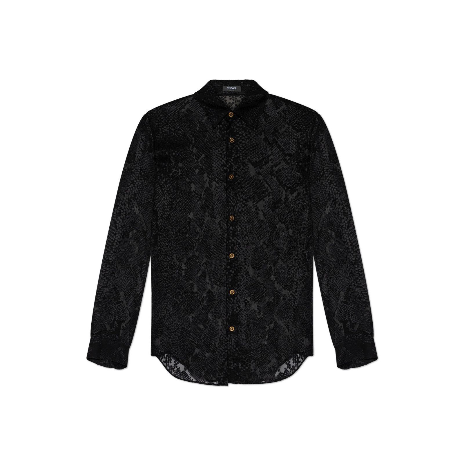 Versace VERSACE Black Transparent Shirt New & Authentic (Men's size: Size US L / EU 52-54 / 3 - 1 Preview