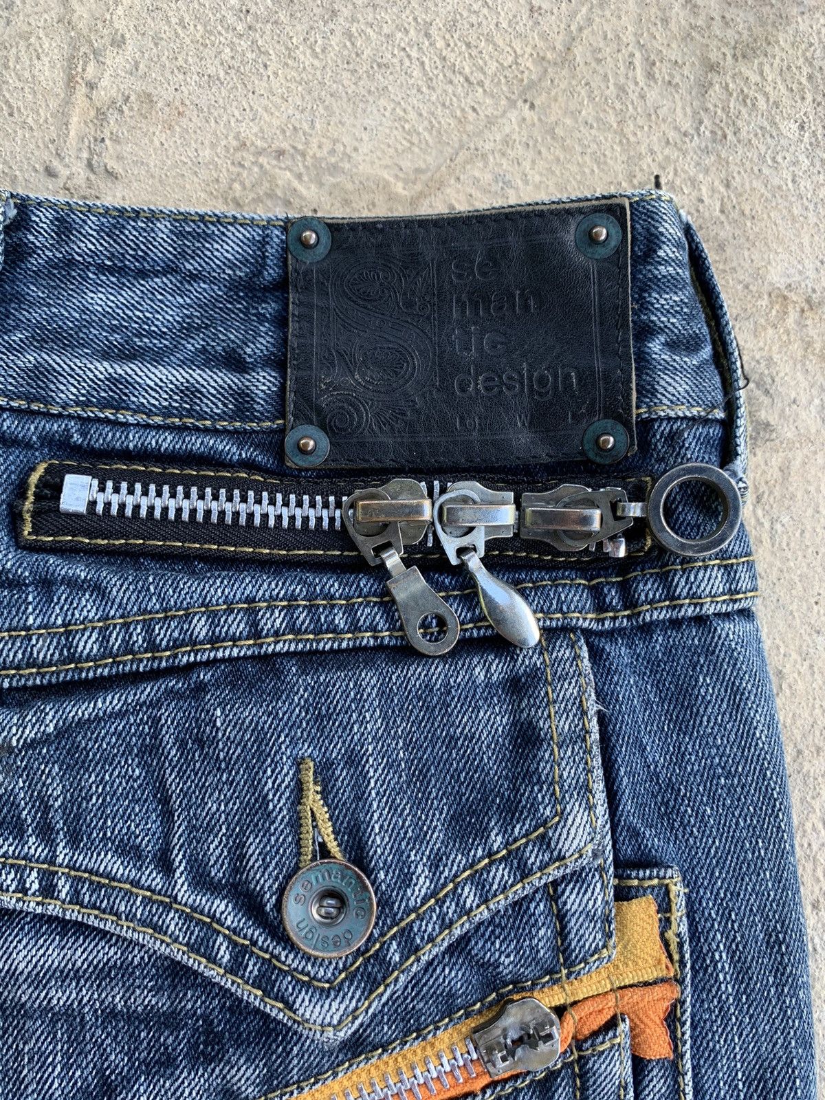 Japanese Brand × Le Grande Bleu (L.G.B.) × semanticdesign Semantic Design Flare Jeans Distressed Denim Size US 30 / EU 46 - 5 Thumbnail