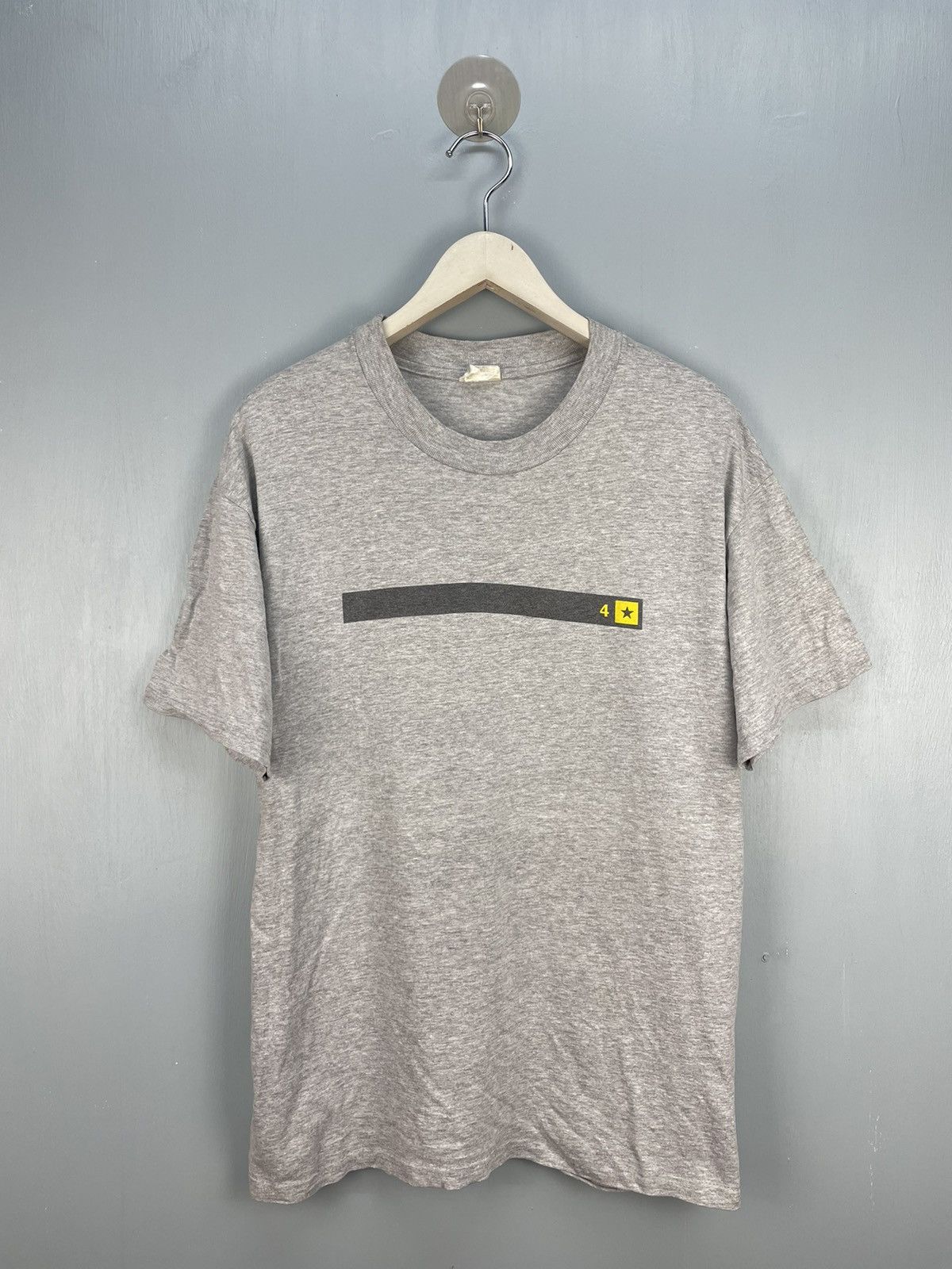 image of 4Sdesigns x Skategang Vintage 4 Square Skateboard T Shirt in Grey, Men's (Size Large)