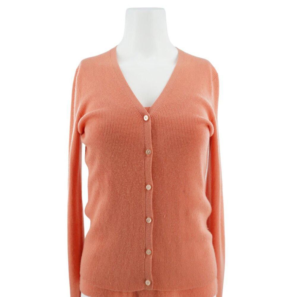 Designer Adrienne Vittadini Cashmere Two Piece Cardigan Size Medium Size M / US 6-8 / IT 42-44 - 2 Thumbnail