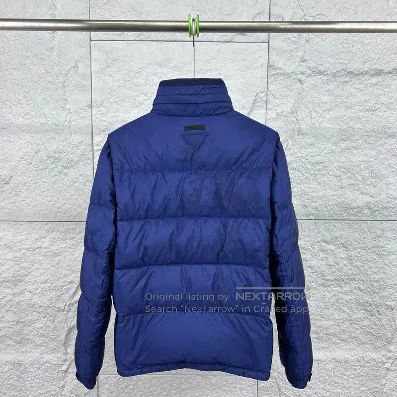 Prada Prada Men's Large Navy Down Jacket. Size US L / EU 52-54 / 3 - 2 Thumbnail