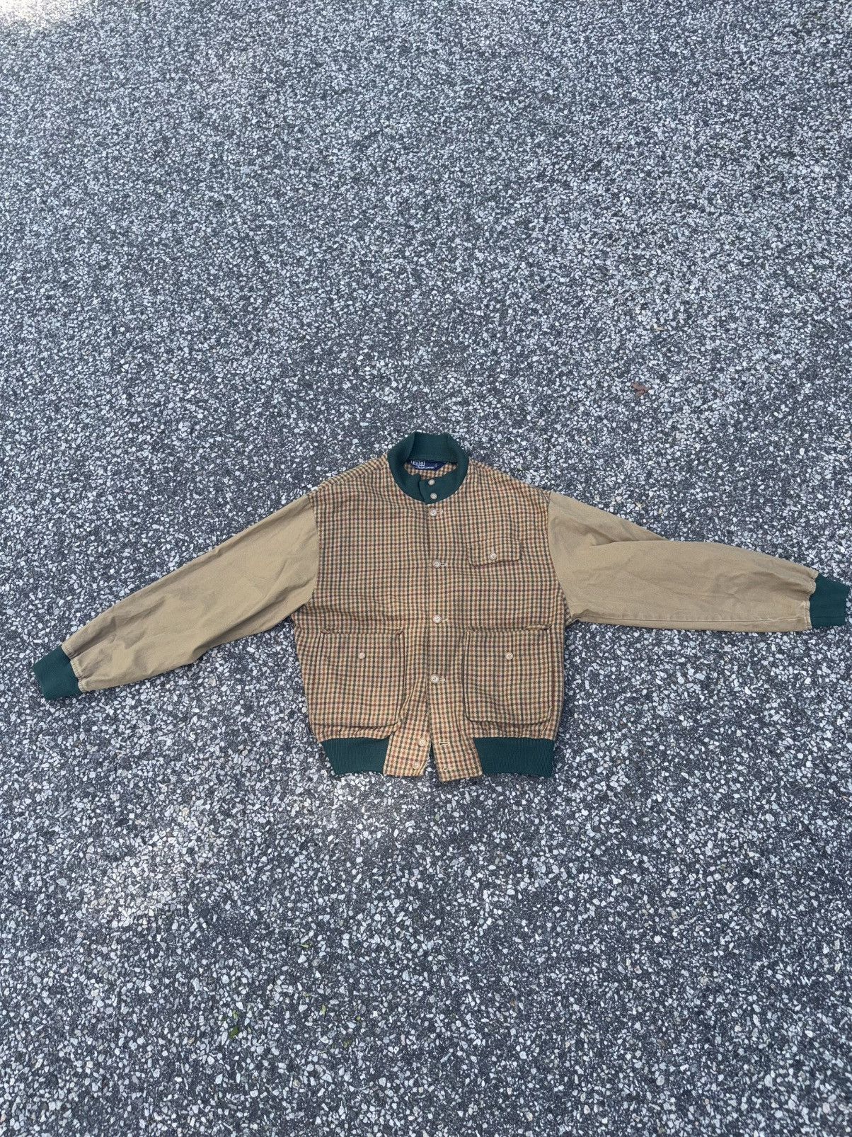 Polo Ralph Lauren VINTAGE 80s 90s Polo Ralph Lauren Plaid Wool Bomber Jacket Size US M / EU 48-50 / 2 - 2 Thumbnail