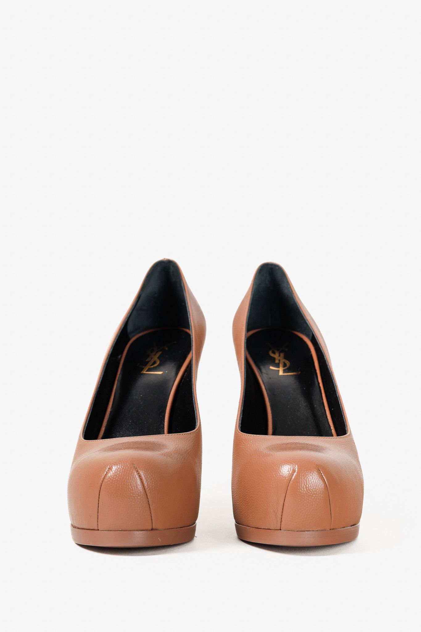 Saint Laurent Paris Saint Laurent Nude Beige Stingray-Stamped Leather Pumps Size US 8.5 / IT 38.5 - 2 Thumbnail