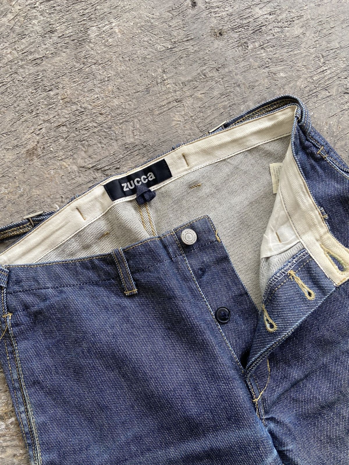 Issey Miyake 2000s Zucca by Issey Miyake - Blue Indigo Carpenter Pants Size US 30 / EU 46 - 4 Thumbnail