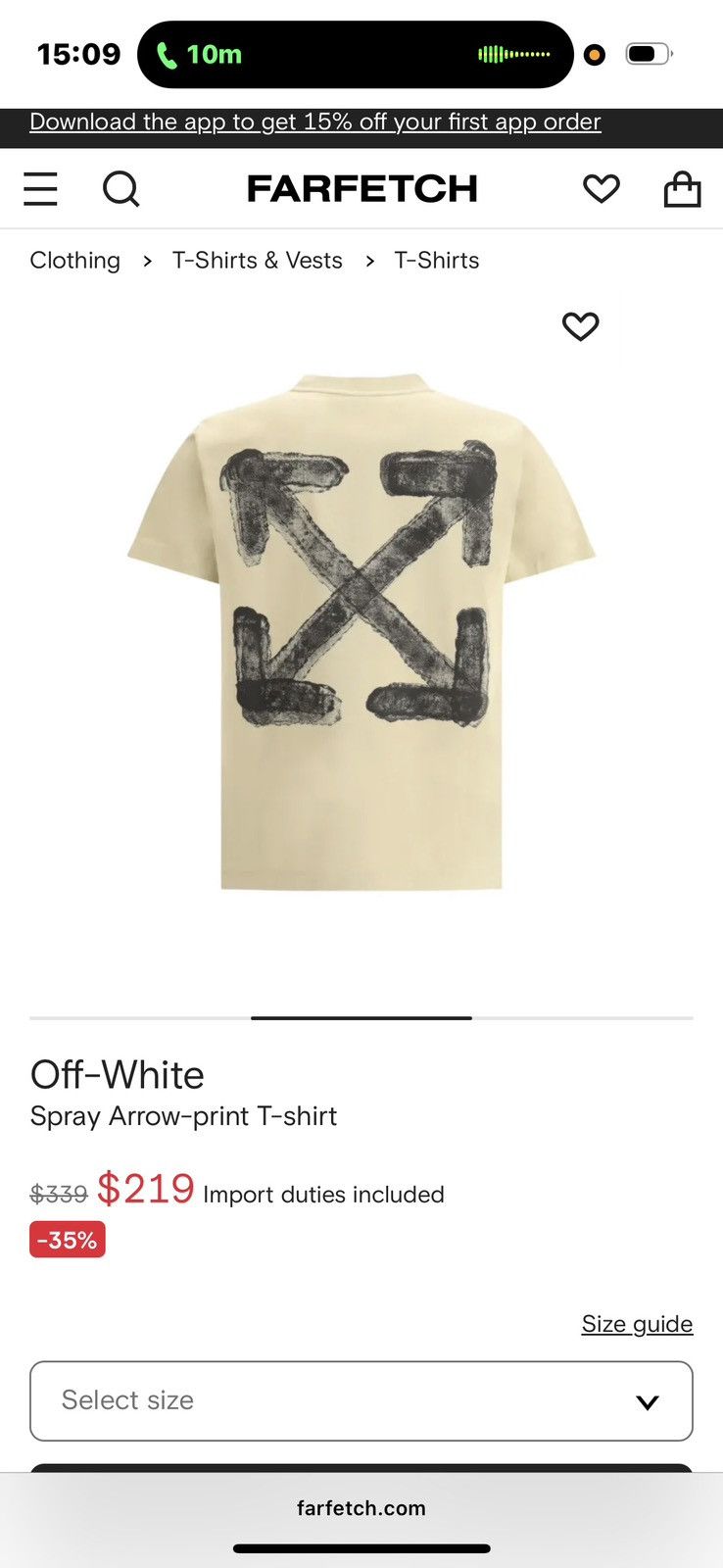 Off-White Off-White Spray Arrow-print T-shirt Size US L / EU 52-54 / 3 - 2 Thumbnail