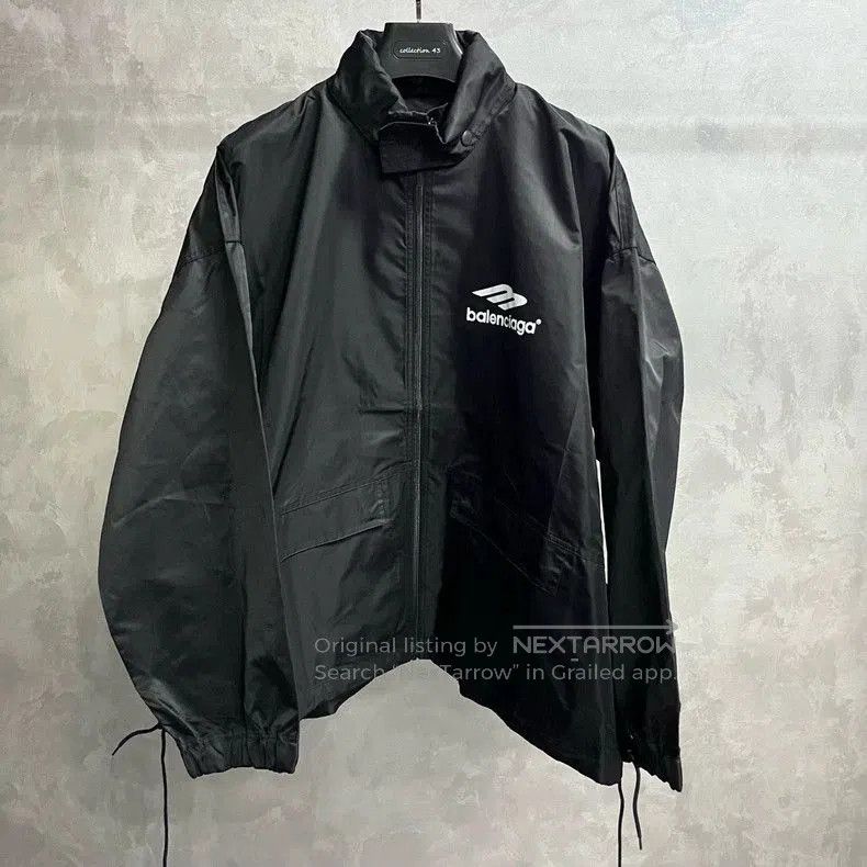 Balenciaga Balenciaga Black Logo Zip Jacket. Size US S / EU 44-46 / 1 - 1 Thumbnail