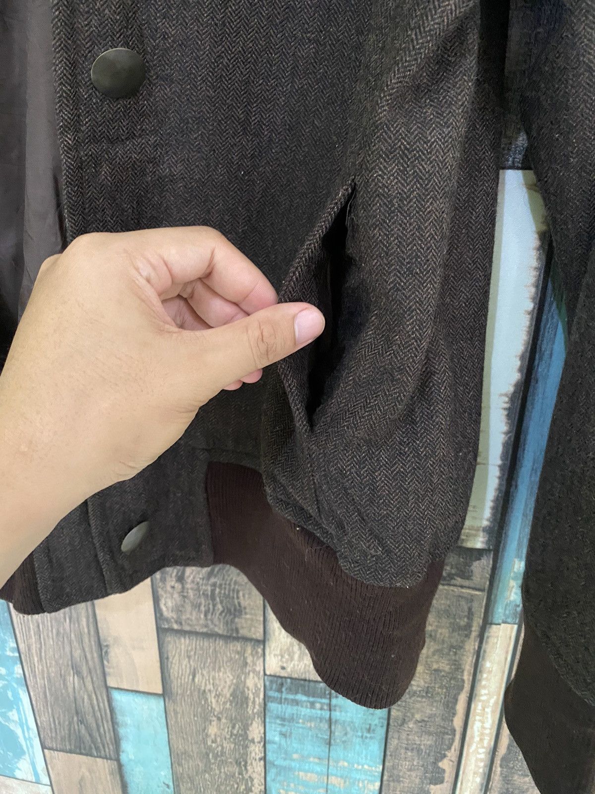 Aran Isles Knitwear Tsumori Chisato by Issey Miyake Smile Pocket Jacket Size US M / EU 48-50 / 2 - 9 Thumbnail