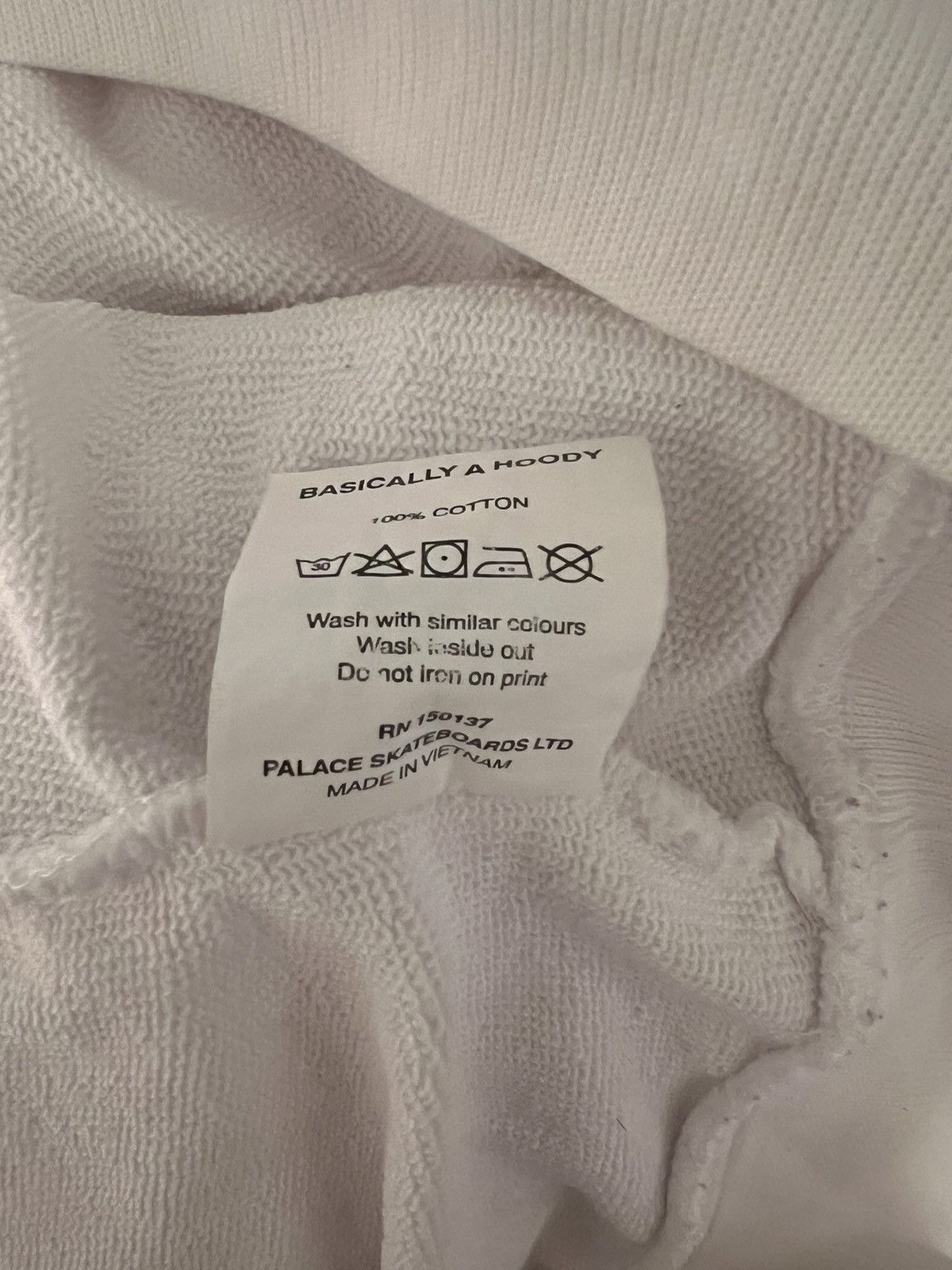 Palace Palace White Basically a Hoody Size Medium Size US M / EU 48-50 / 2 - 8 Thumbnail