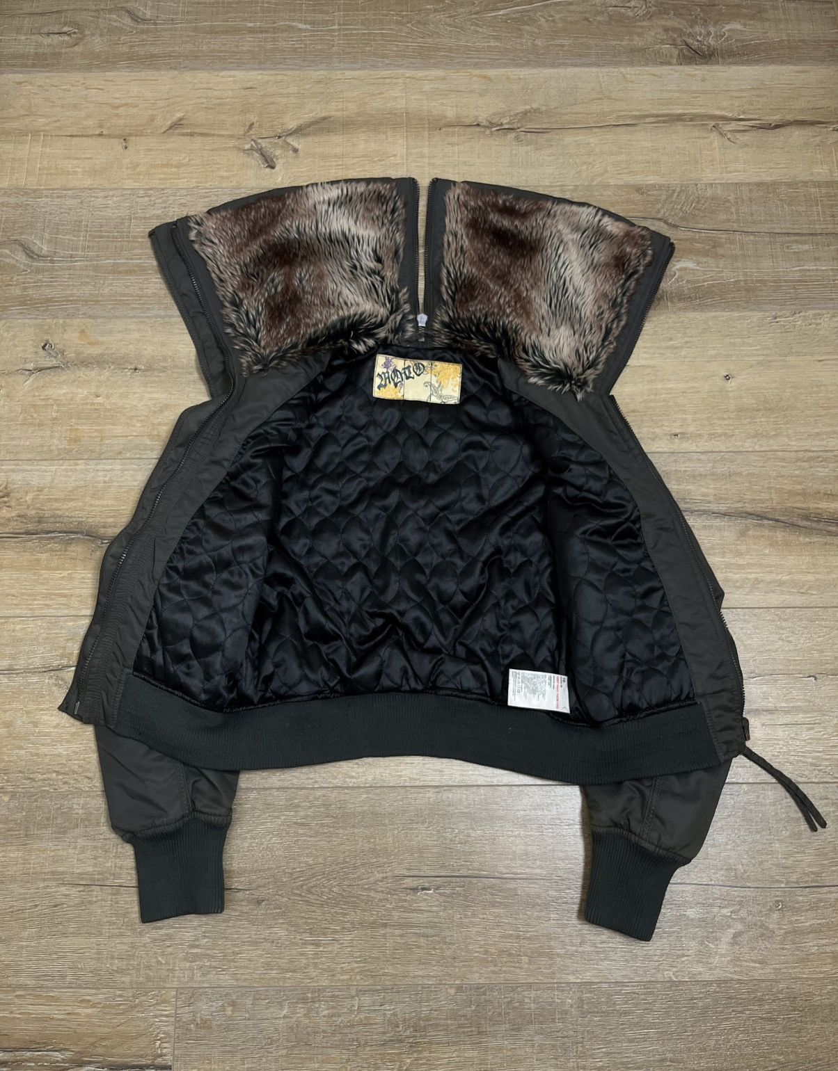 If Six Was Nine Japanese If Six Was Nine Style Zip Fur Bomber Jacket 90s Size US M / EU 48-50 / 2 - 12 Thumbnail