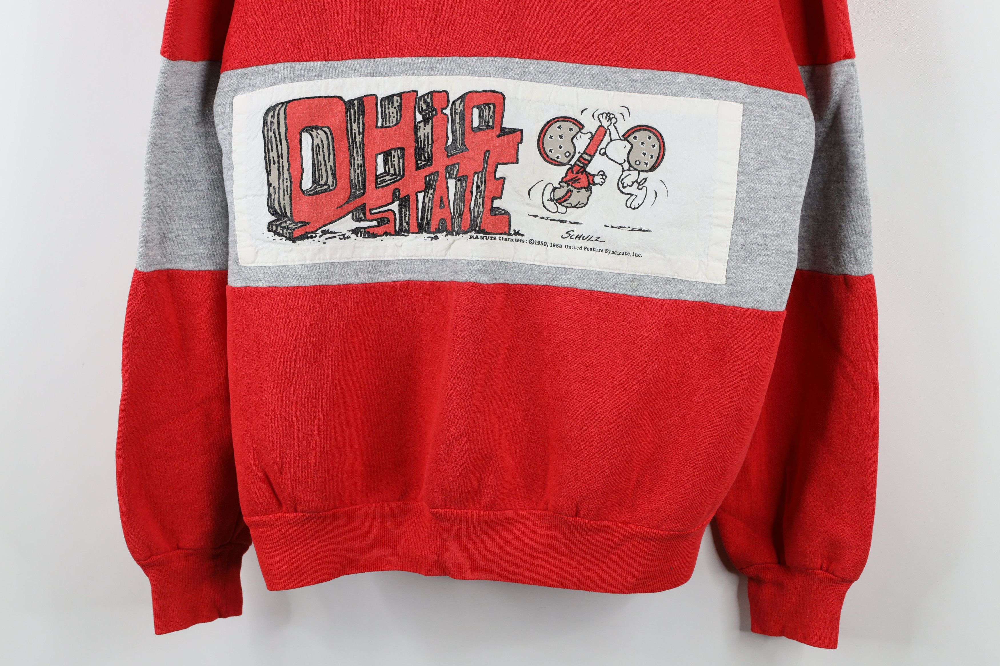 Vintage Vintage 80s Peanuts Charlie University Football Sweatshirt Size L / US 10 / IT 46 - 3 Thumbnail