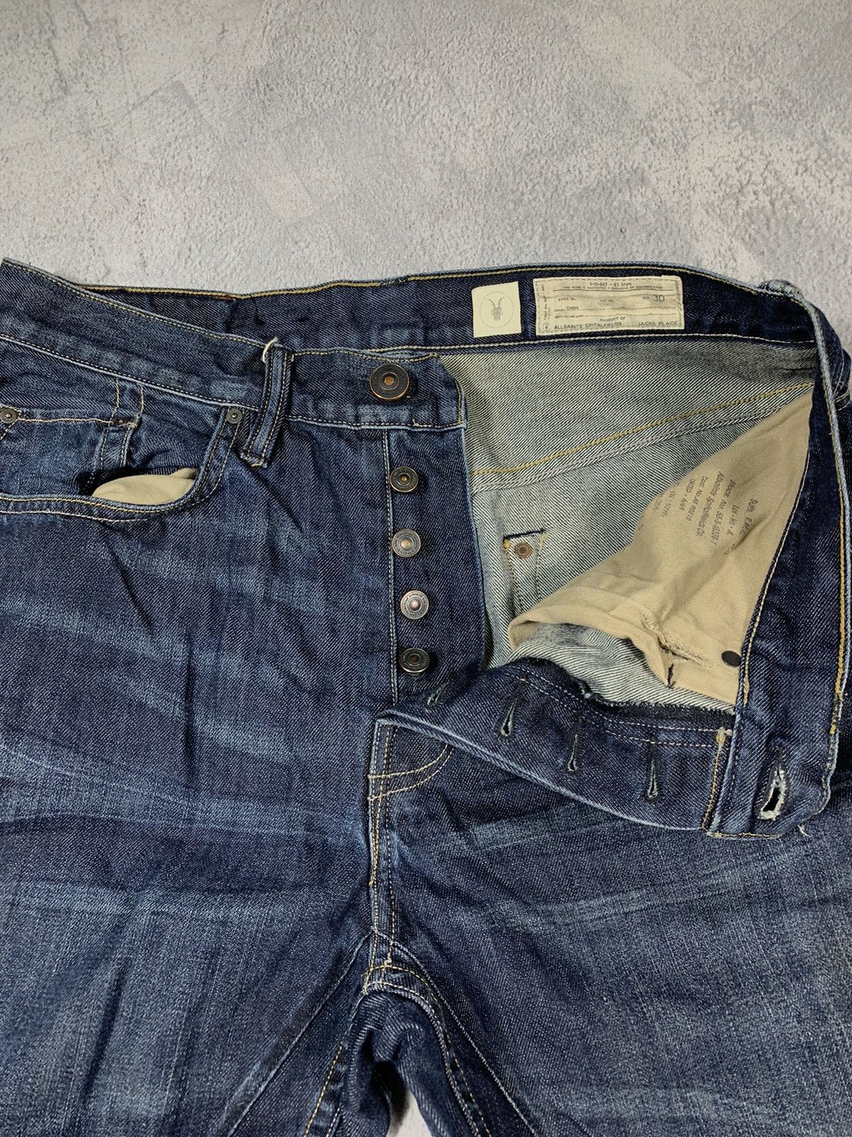 Allsaints × Vintage Vintage Y2K Allsaints faded denim jeans streetwear size 30 Size US 30 / EU 46 - 6 Thumbnail