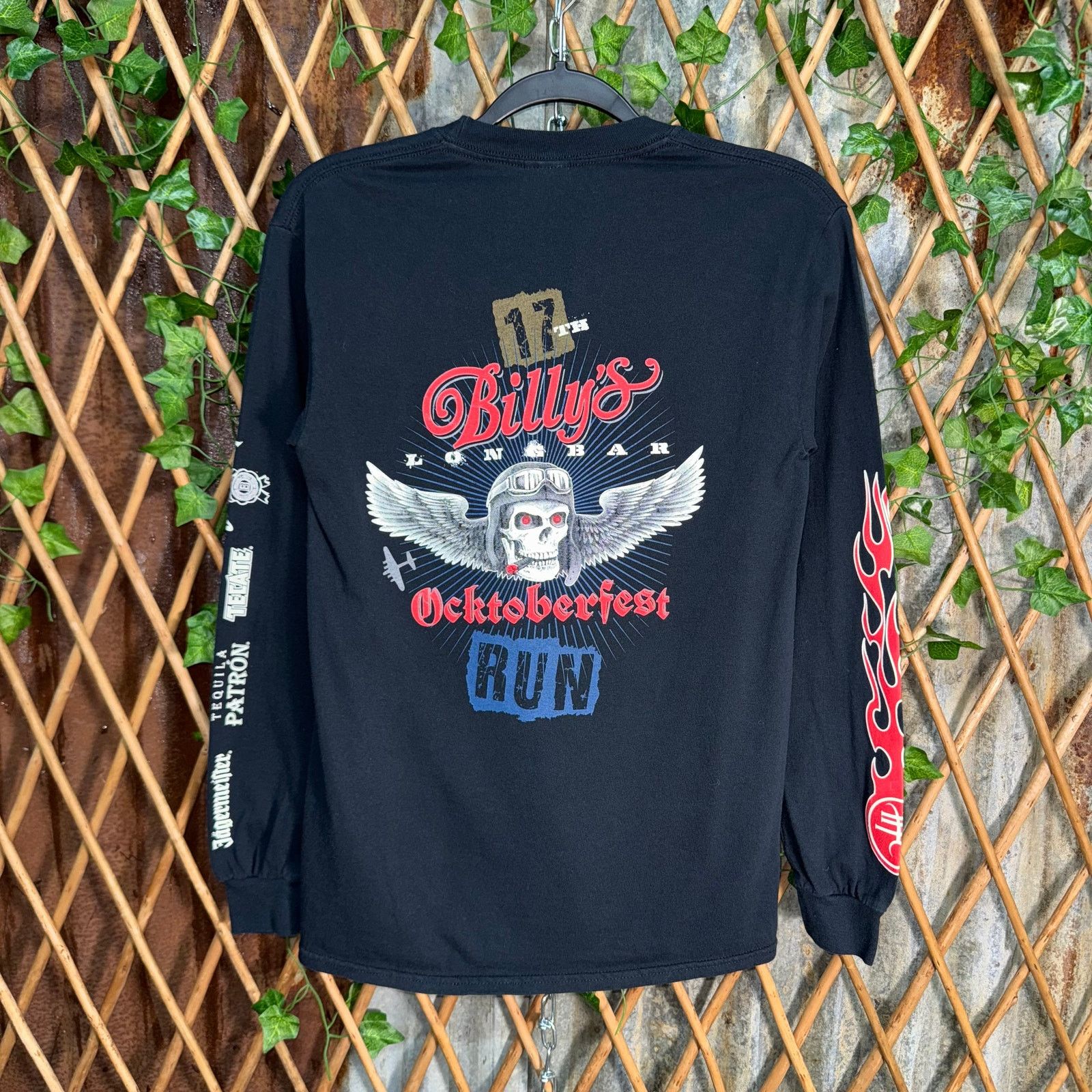 Gildan Vintage Y2K Billy’s long bar Oktoberfest flame 00s LS shirt Size US S / EU 44-46 / 1 - 1 Thumbnail
